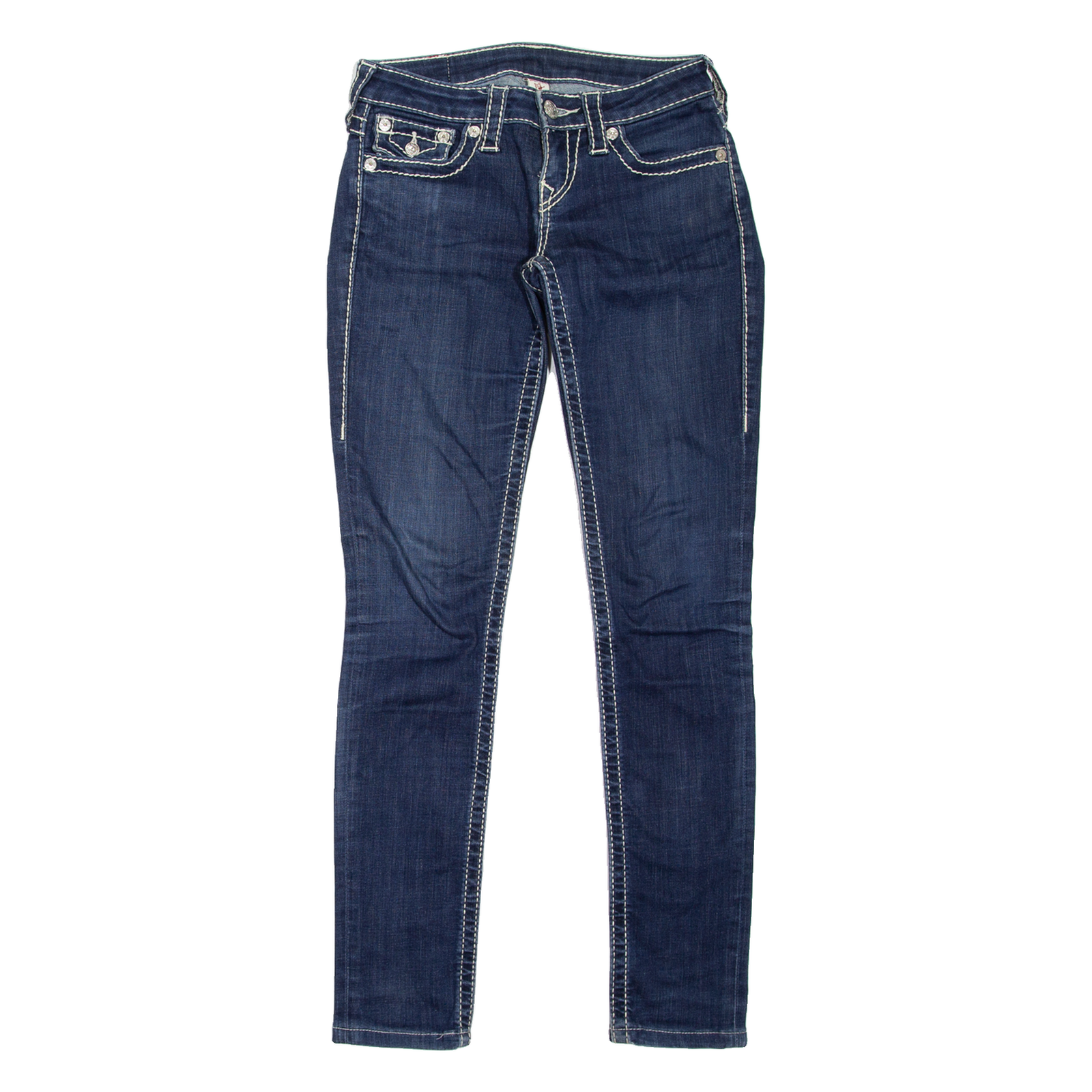 TRUE RELIGION Womens Jeans Blue Slim Skinny W26 L31 Refurbished - N/A refurbished available on Cerqular