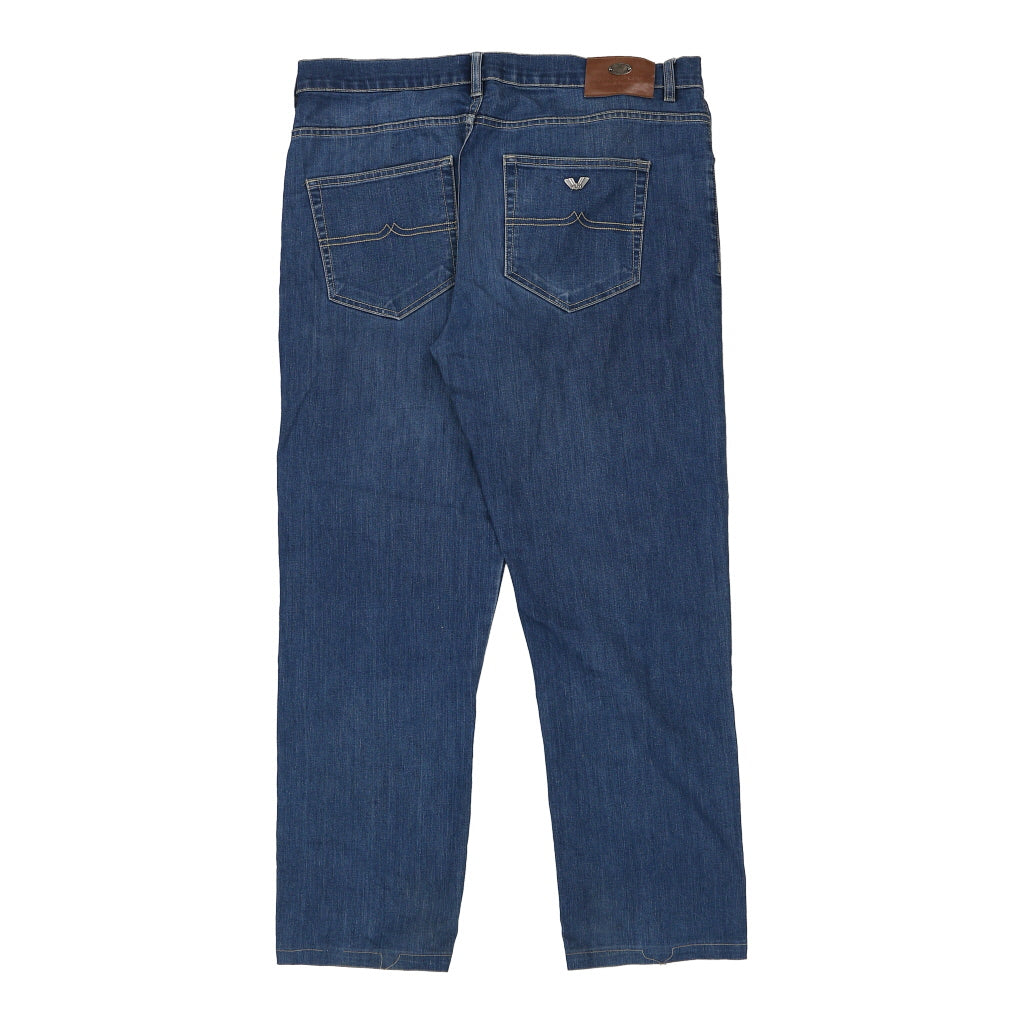 Wampum Jeans - 42W 32L Blue Cotton Blend Refurbished - Thrifted (note: this is a term often used to describe second- refurbished available on Cerqular