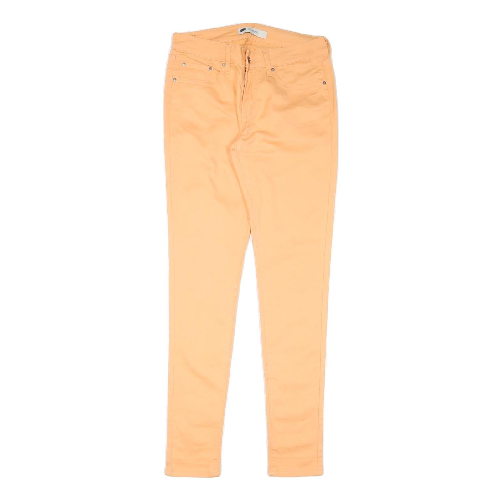 LEVI'S 535 Womens Jeans Orange Regular Skinny Denim Medium W30 L32 Stylish Refurbished - N/A refurbished available on Cerqular