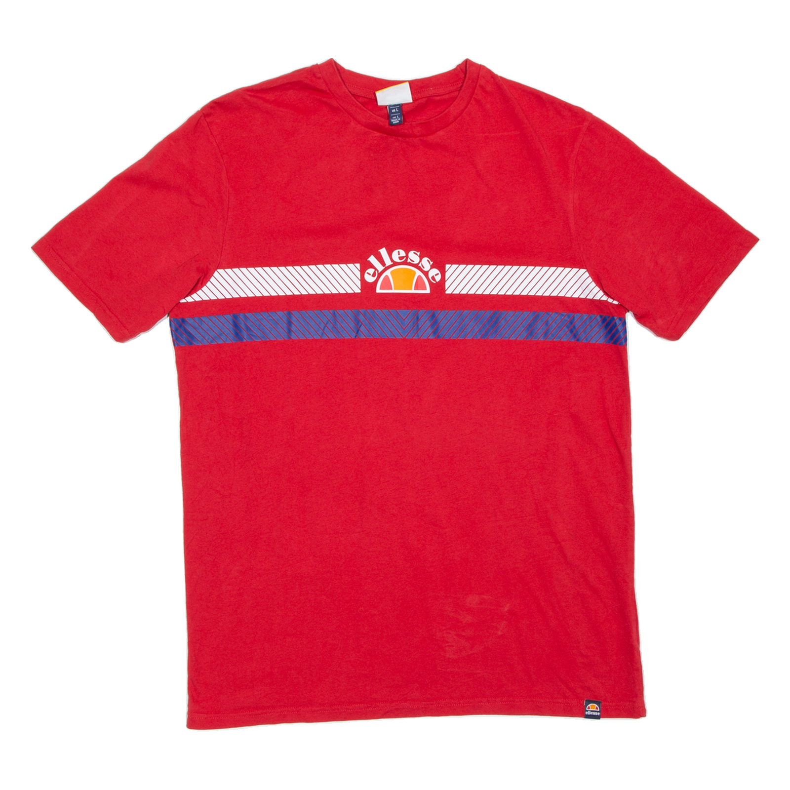 ELLESSE Mens T-Shirt Red L Refurbished - N/A refurbished available on Cerqular