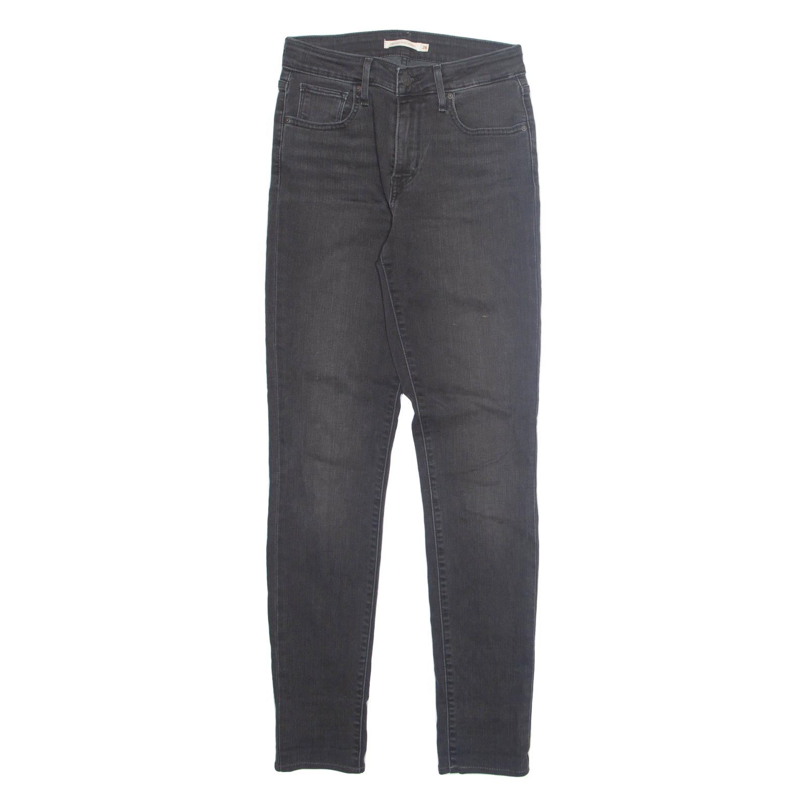 LEVI'S 721 Womens Jeans Black Regular Skinny W26 L30 Refurbished - N/A refurbished available on Cerqular