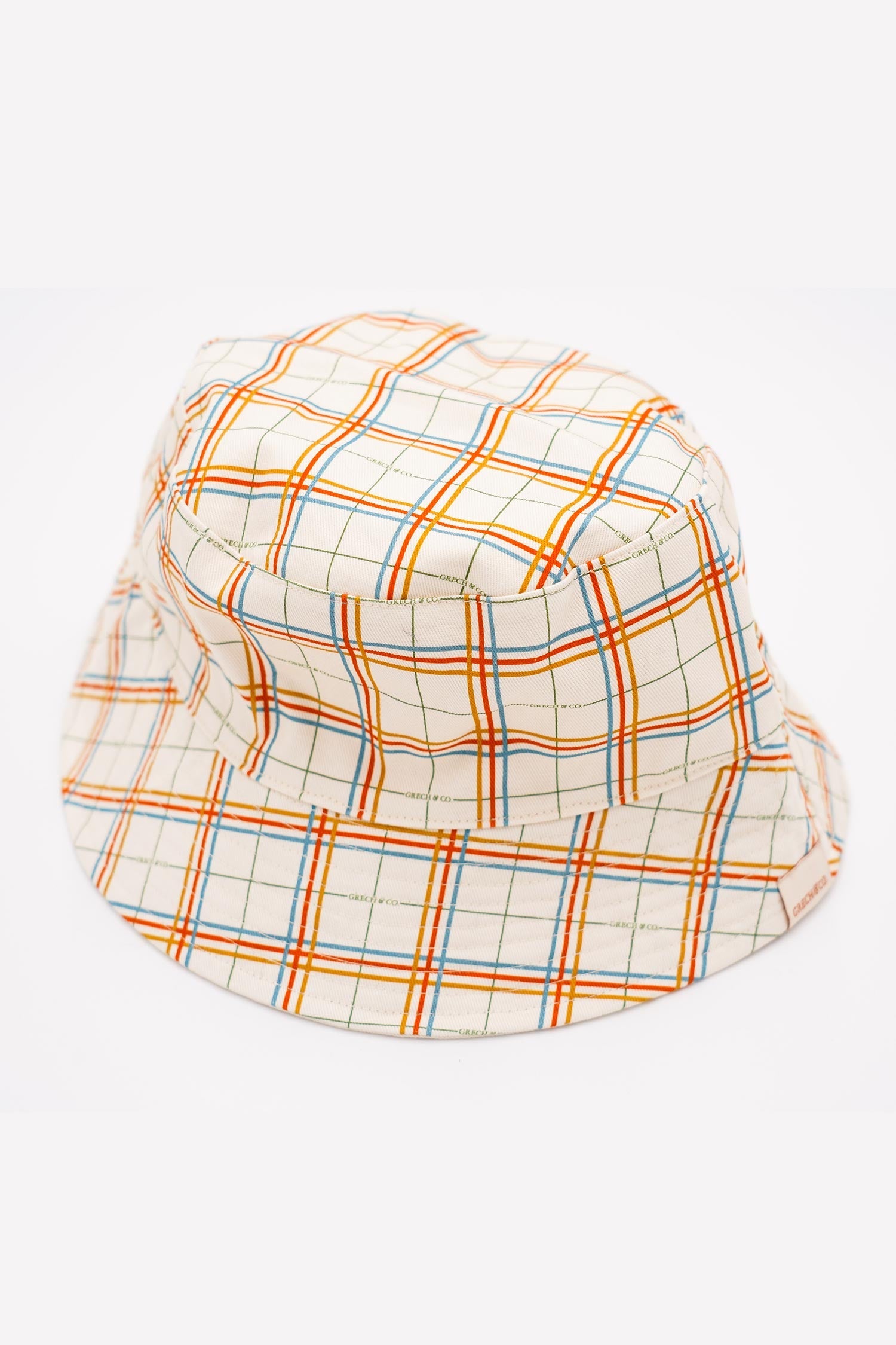 Reversable kid's bucket hat - Plaid Pattern | Size: 52cm Refurbished - N/A (Note: This brand may not be well-known globally refurbished available on Cerqular
