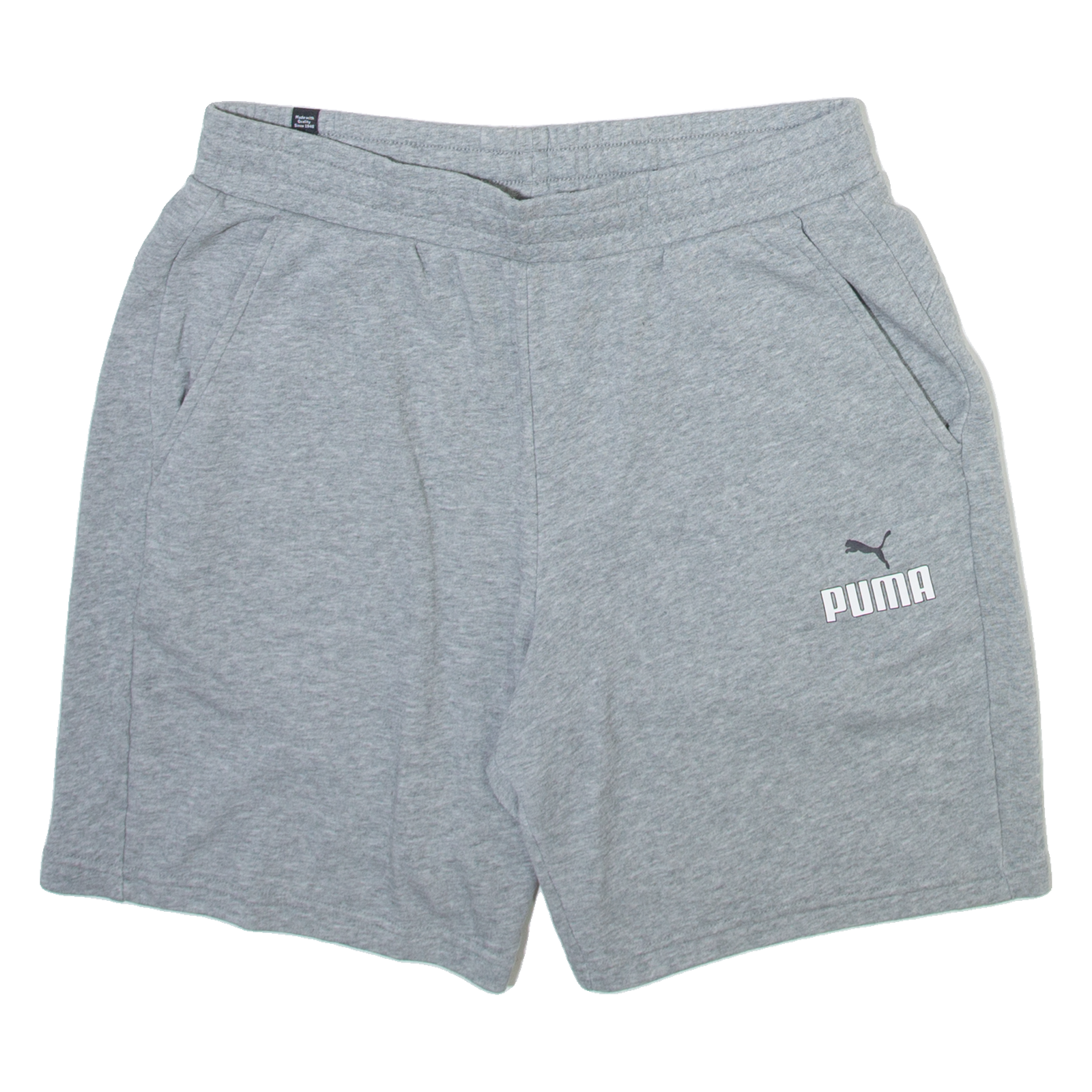 PUMA Mens Sports Shorts Grey Relaxed L W36 Refurbished - N/A refurbished available on Cerqular