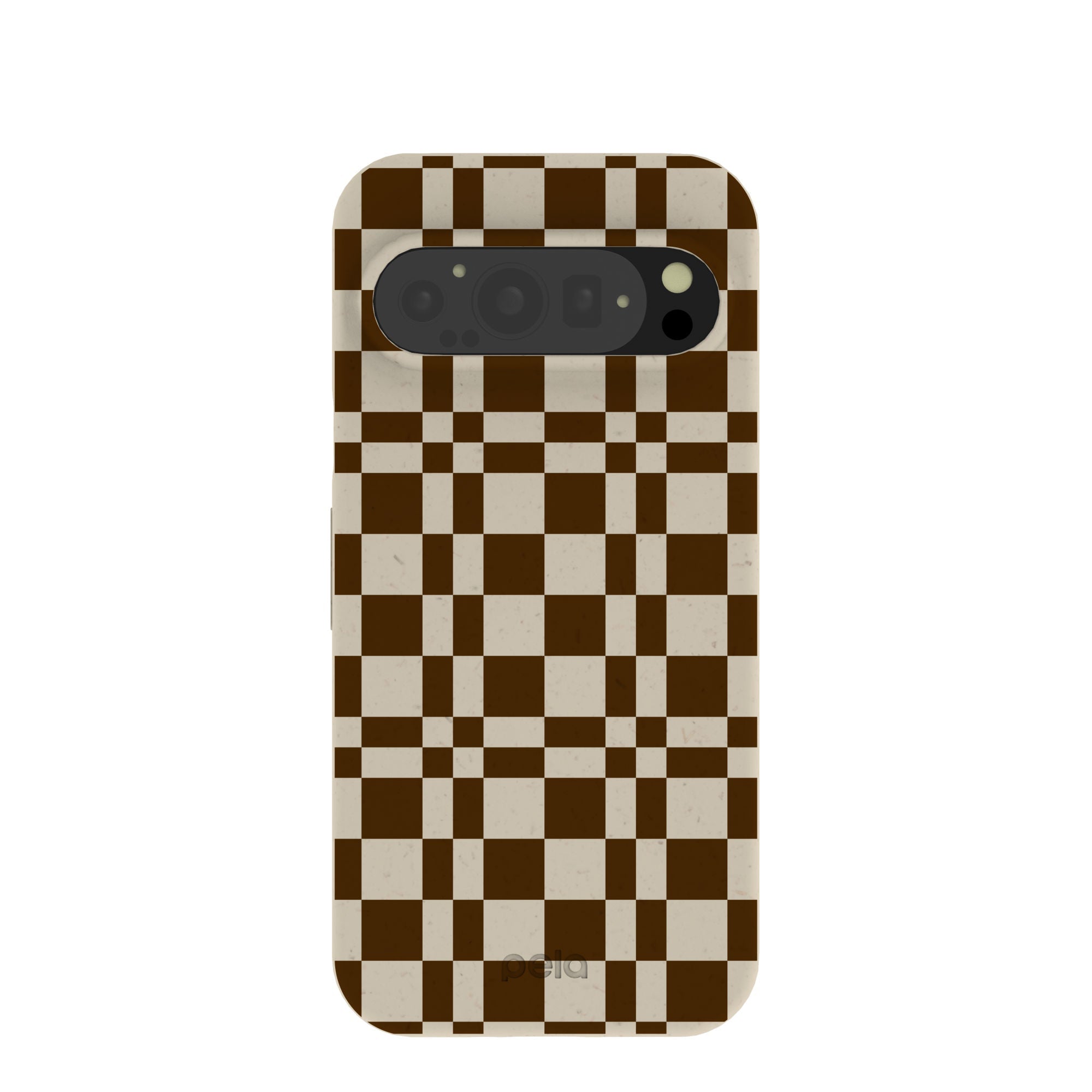 London Fog Chestnut Checkers Google Pixel 9/9 Pro Case Refurbished - Pela Case refurbished available on Cerqular