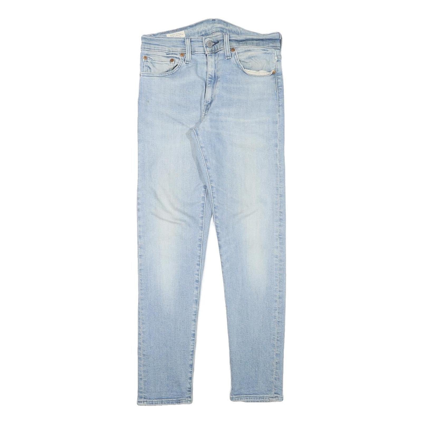 LEVI'S Mens Slim Light Blue Denim Slim Jeans W26 L27 Classic Zip Pockets Refurbished - N/A refurbished available on Cerqular