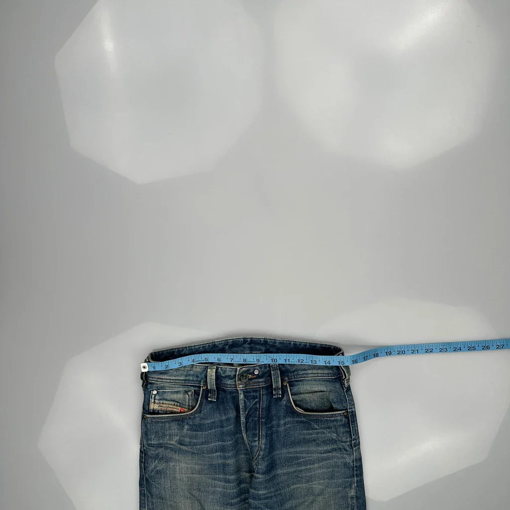 Diesel Jeans - 30W 31L Blue Cotton Blend Refurbished - Thrifted (note: this is a term often used to describe second- refurbished available on Cerqular