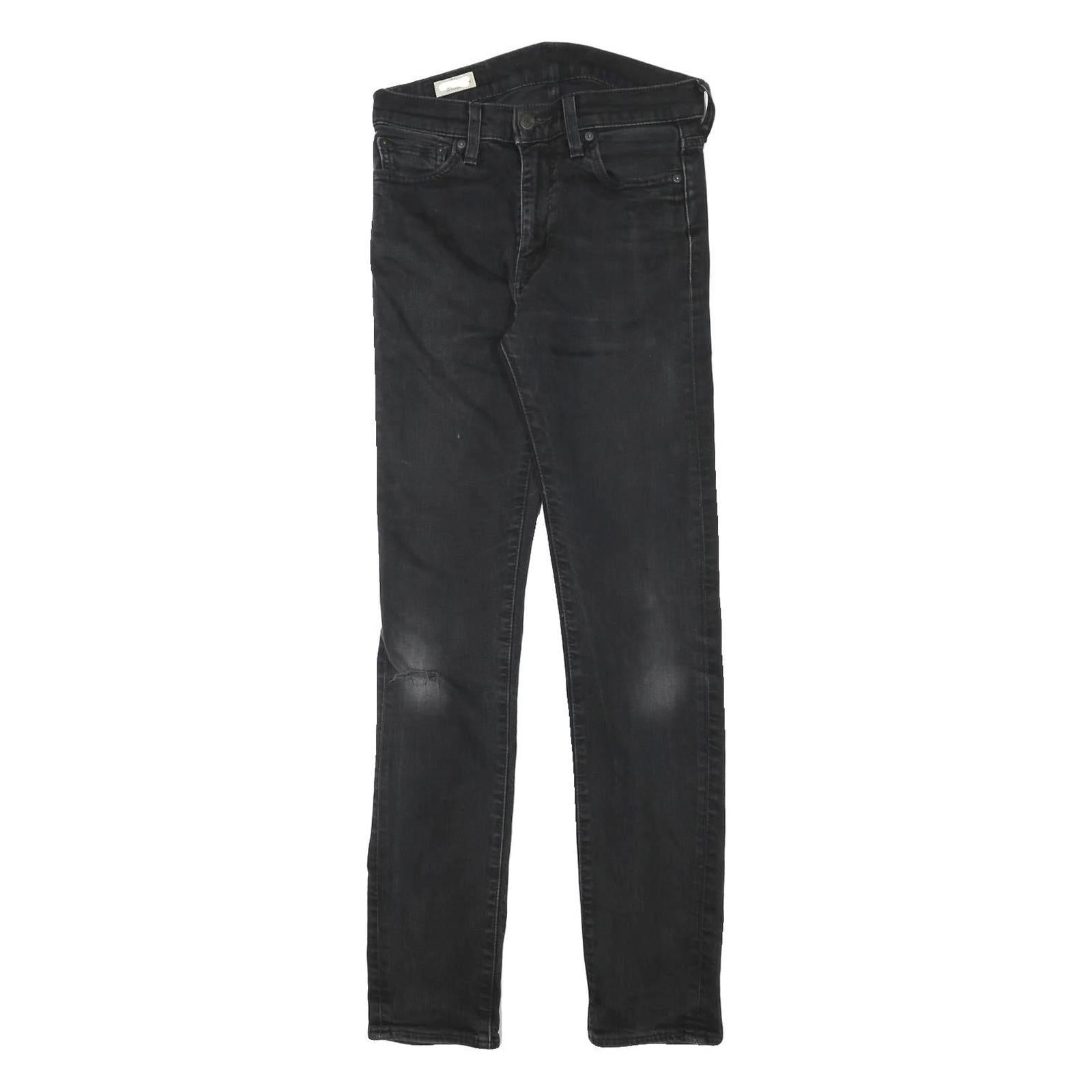 LEVI'S Mens Jeans Black Slim Skinny Denim Medium W28 L31 Zip Closure Refurbished - N/A refurbished available on Cerqular