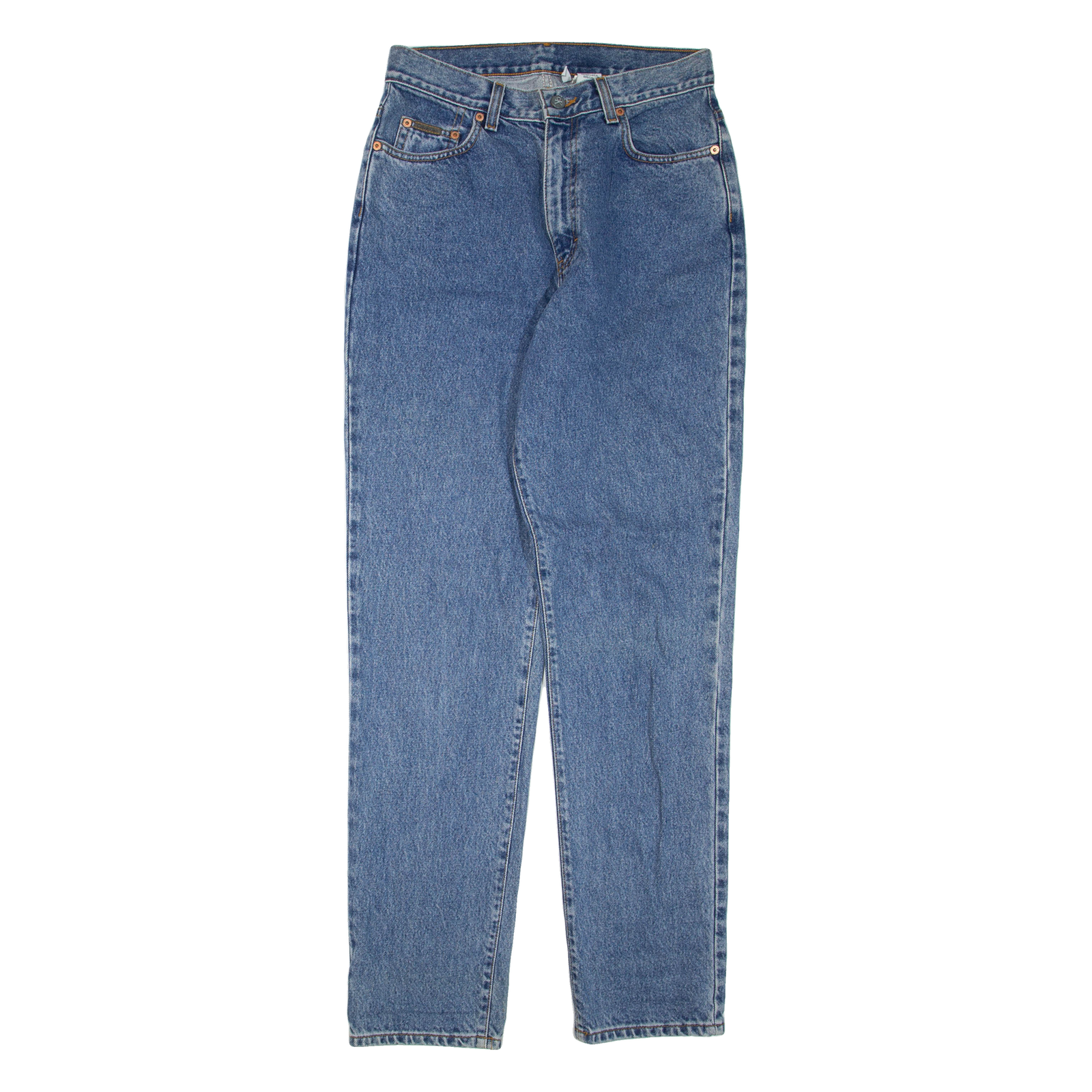 CALVIN KLEIN JEANS Womens Jeans Blue Regular Mom W28 L32 Refurbished - N/A refurbished available on Cerqular