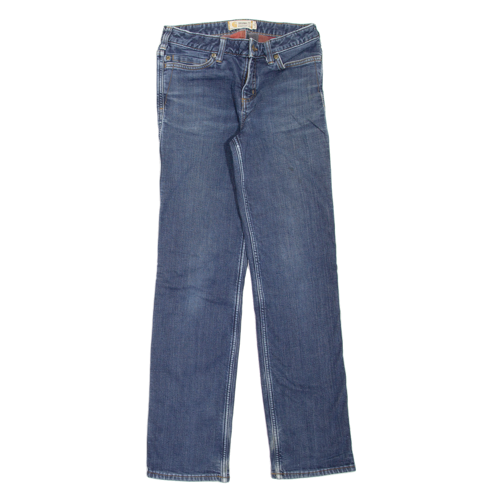 CARHARTT Blanket Lined Workwear Womens Jeans Blue Straight Stone Wash W26 L30 Refurbished - N/A refurbished available on Cerqular