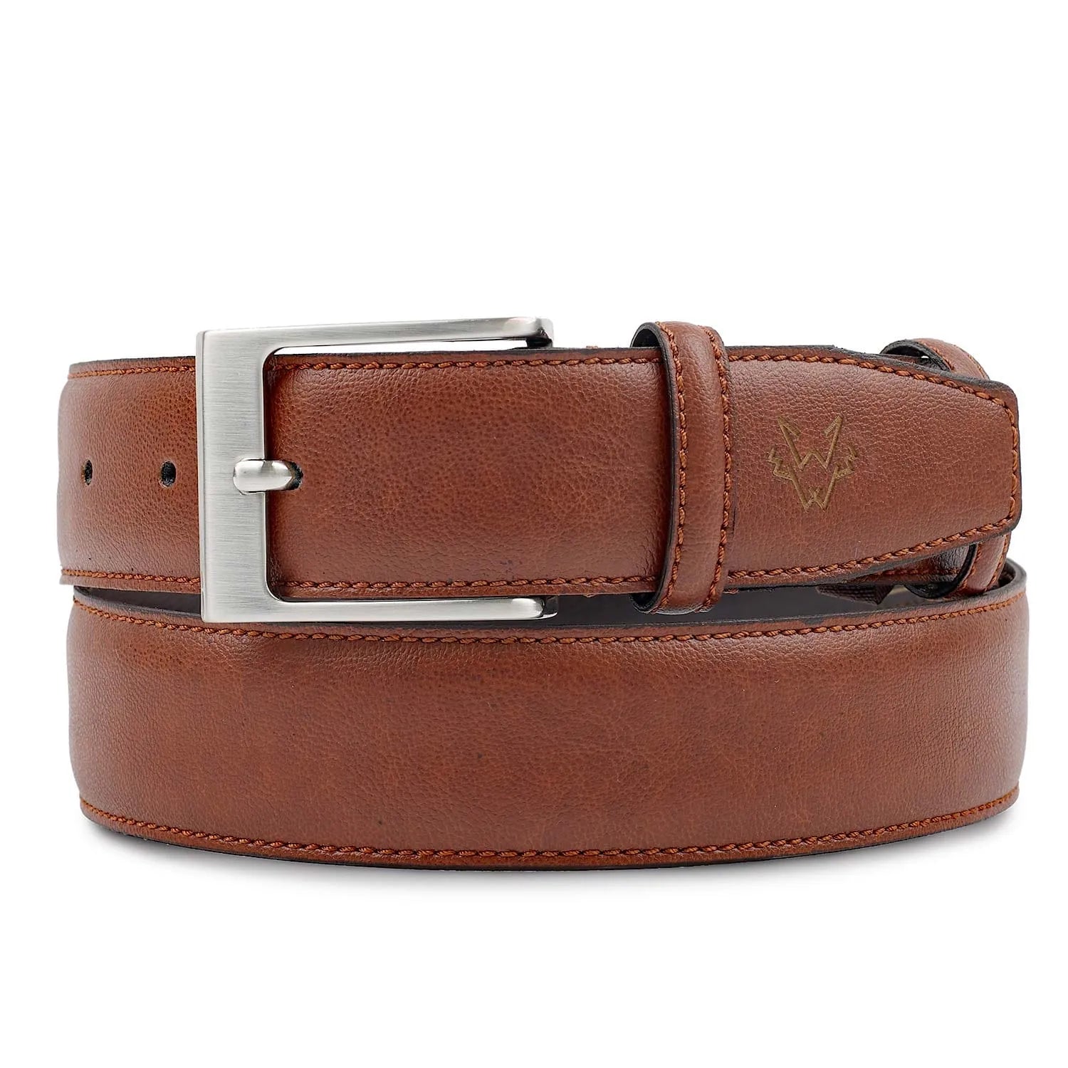 Miller Belt in Oakbark Brown | Size: Med: (35"" to 40"") Refurbished - Watson & Wolfe refurbished available on Cerqular