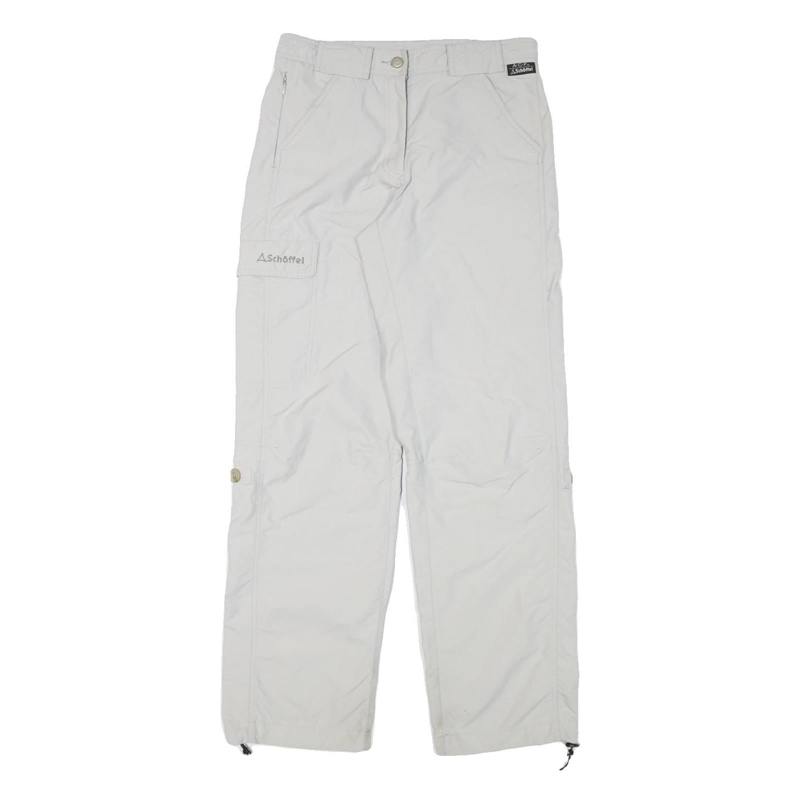 SCHOFFEL Womens Regular White Outdoor Zip Trousers W28 L30 Lightweight Comfort Refurbished - N/A refurbished available on Cerqular
