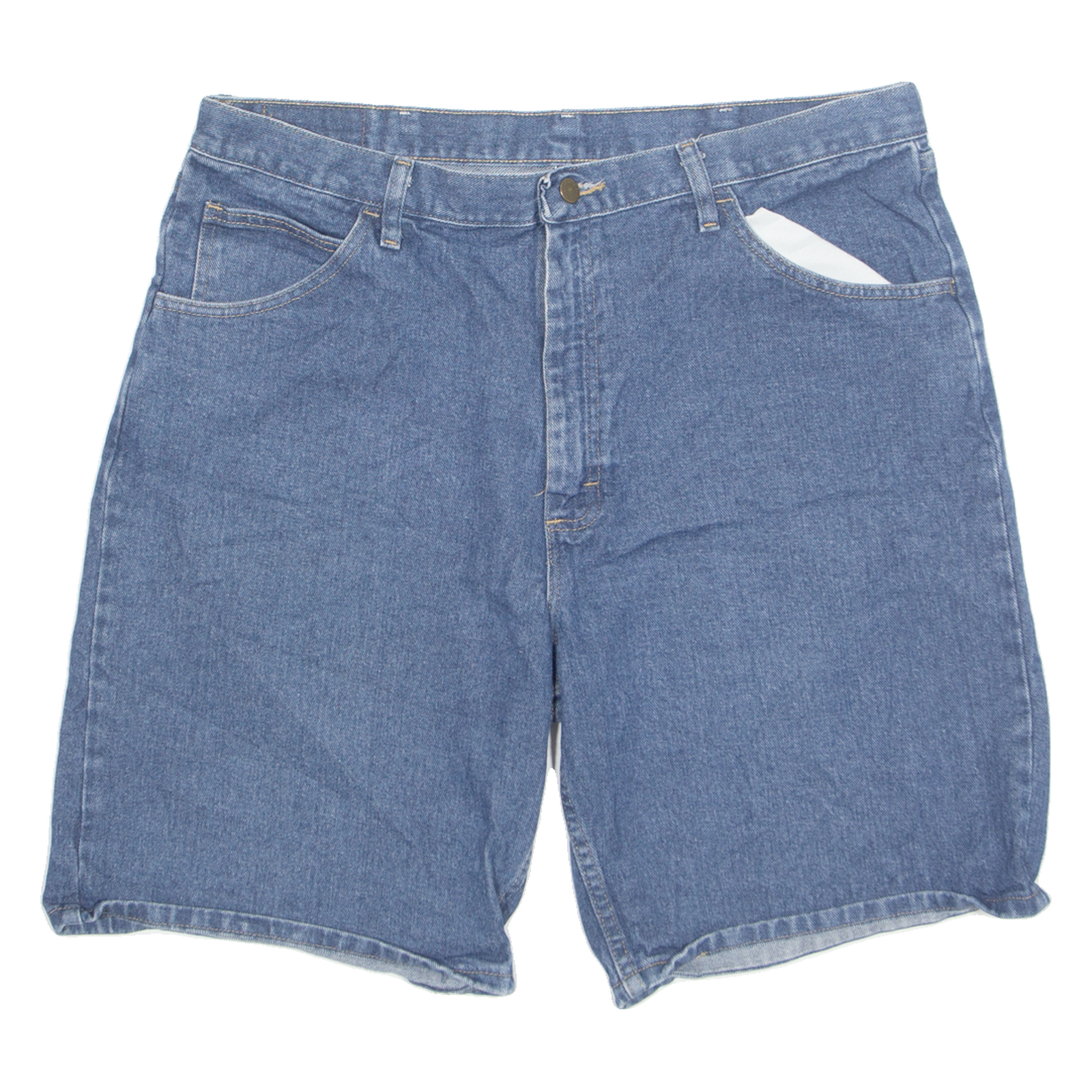 WRANGLER Mens Denim Shorts Blue XL W38 Refurbished - N/A refurbished available on Cerqular