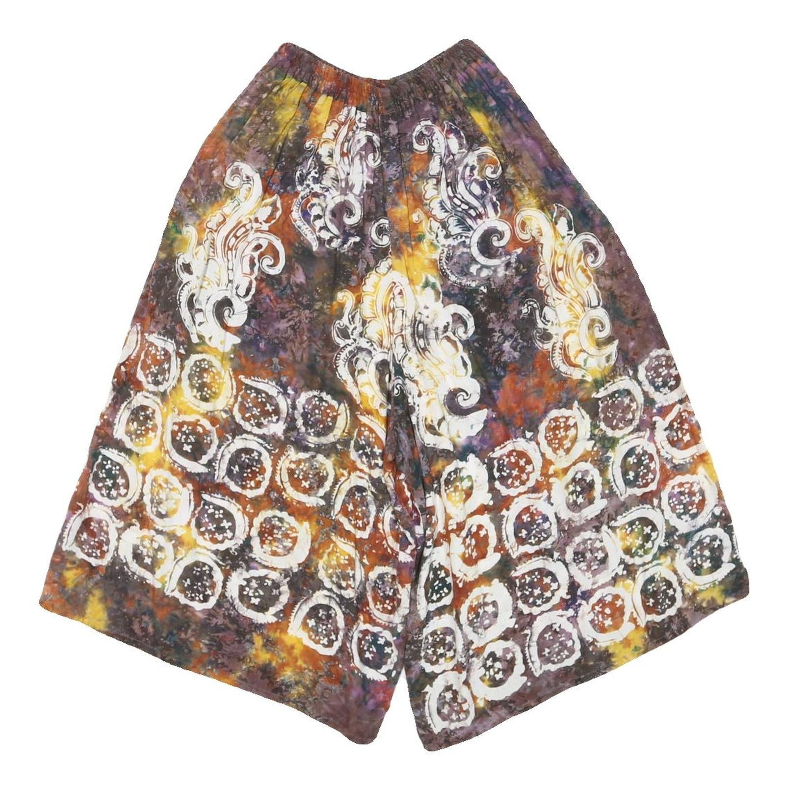 Womens Printed Cotton Blend Shorts XXS W20 Elastic Waist Patterned Refurbished - N/A refurbished available on Cerqular