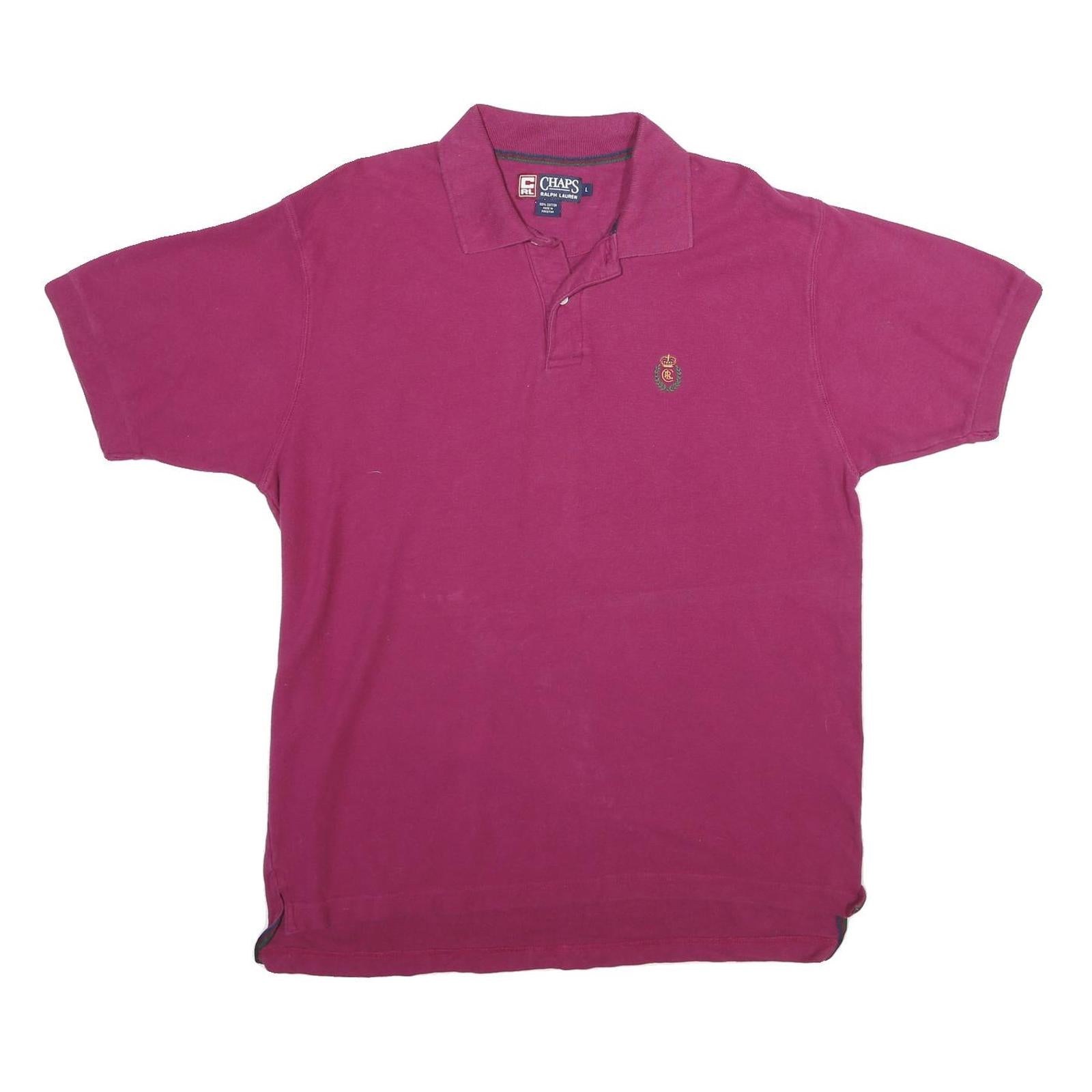 Buy CHAPS Mens Pink Short Sleeve Polo Shirt L Classic Cotton Crest Embroidered Refurbished - $24.69 CHAPS Mens Pink Short Sleeve Polo Shirt L Classic Cotton Crest Embroidered Refurbished - N/A refurbished available on Cerqular