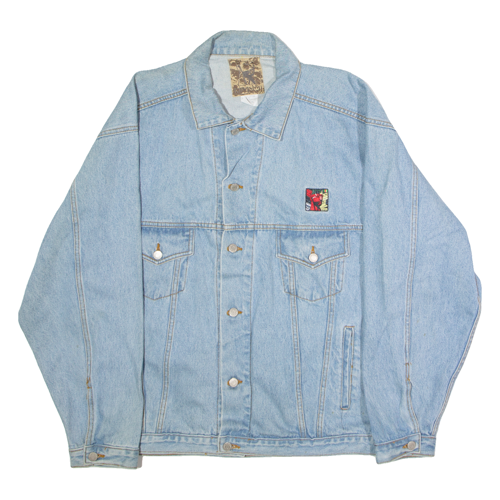 KINGSTON Mens Denim Jacket Blue 90s XL Refurbished - N/A refurbished available on Cerqular