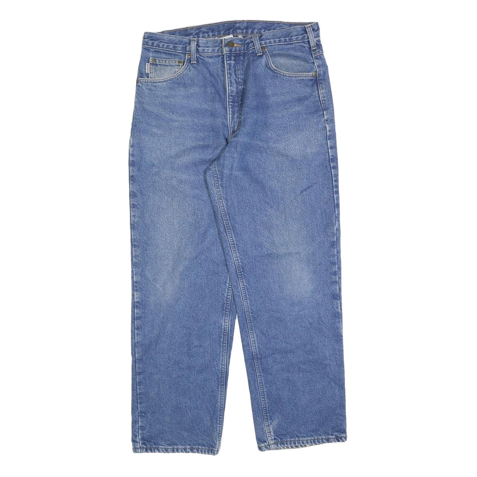 CARHARTT Mens Jeans Blue Relaxed Straight Denim Medium W36 L30 Casual Workwear Refurbished - N/A refurbished available on Cerqular