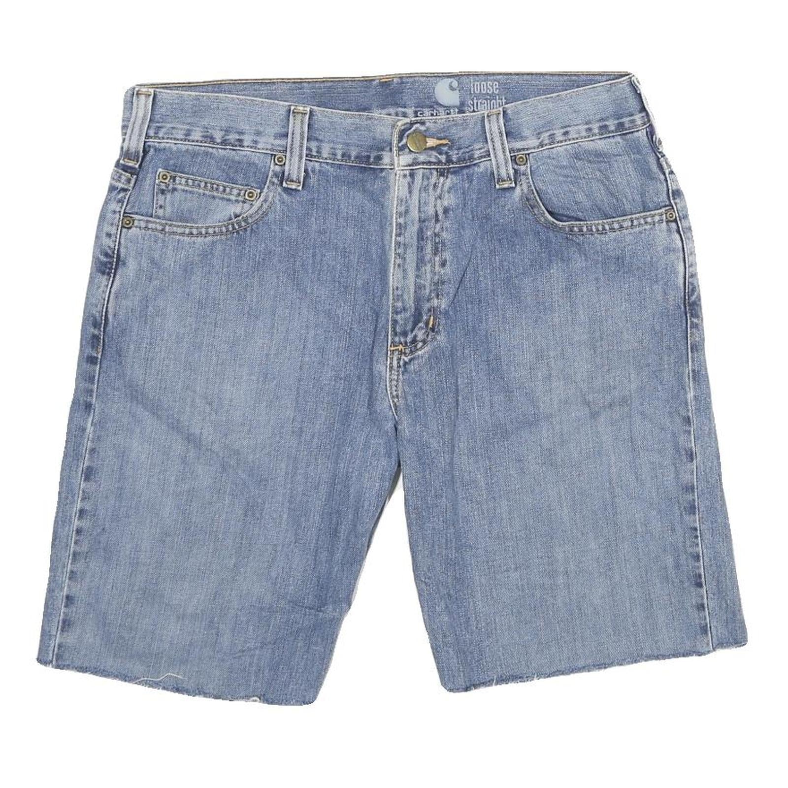 CARHARTT Mens Denim Blue Casual Shorts M W31 Loose Straight Fit Workwear Refurbished - N/A refurbished available on Cerqular
