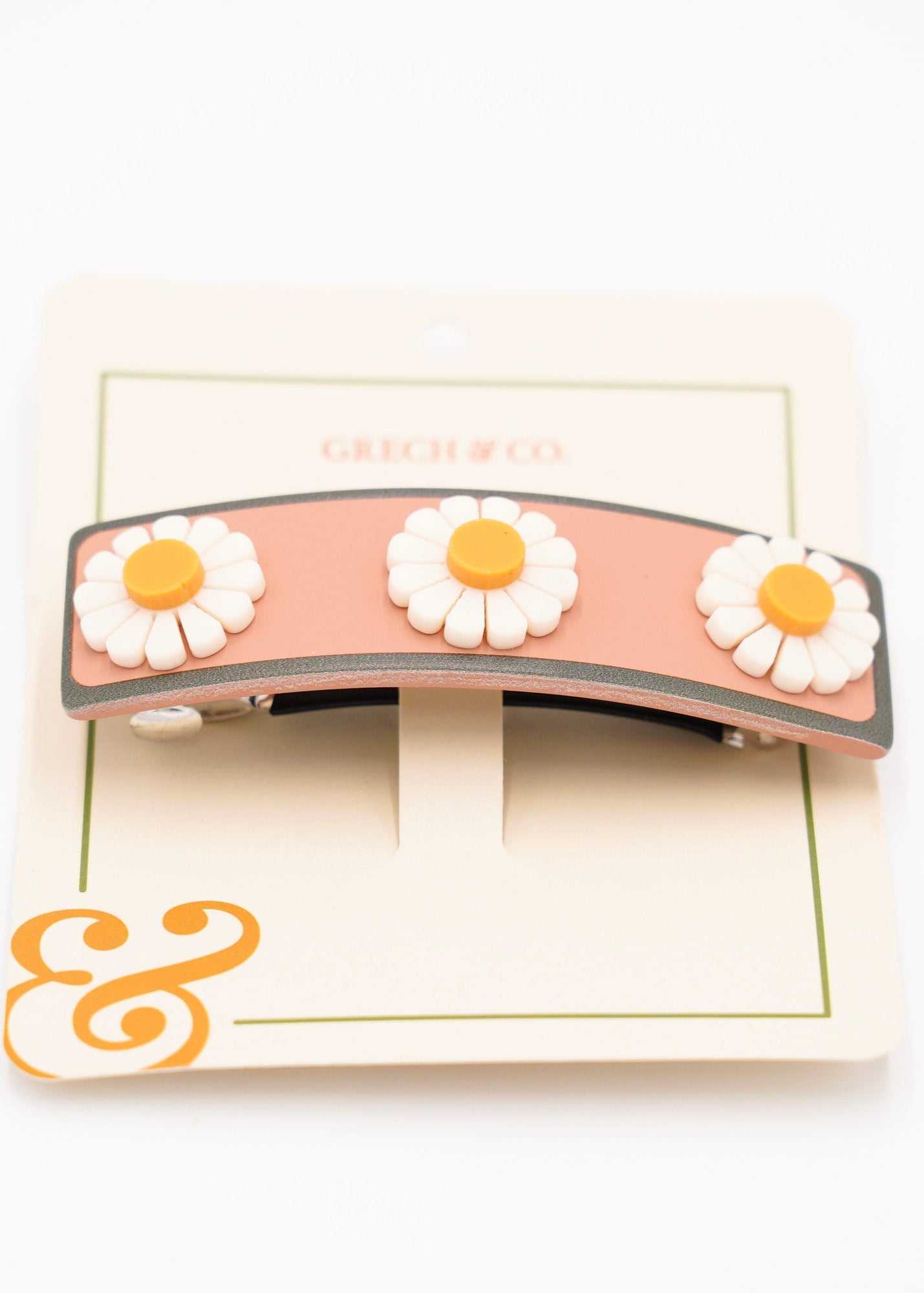 Wide bar clip - Pink Flower Refurbished - N/A (Note: This brand may not be well-known globally refurbished available on Cerqular