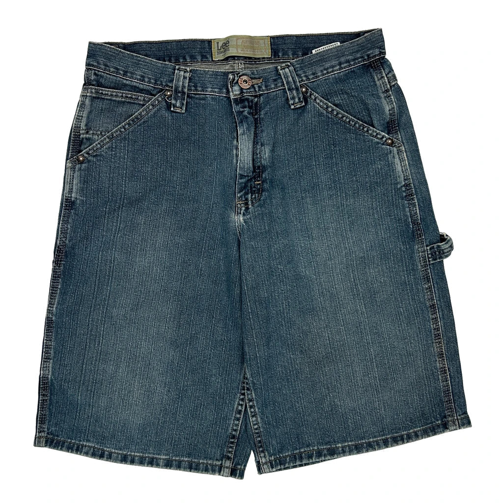 Buy Lee Carpenter Shorts - 33W 12L Blue Denim Refurbished - $22.77 Lee Carpenter Shorts - 33W 12L Blue Denim Refurbished - Thrifted (note: this is a term often used to describe second- refurbished available on Cerqular