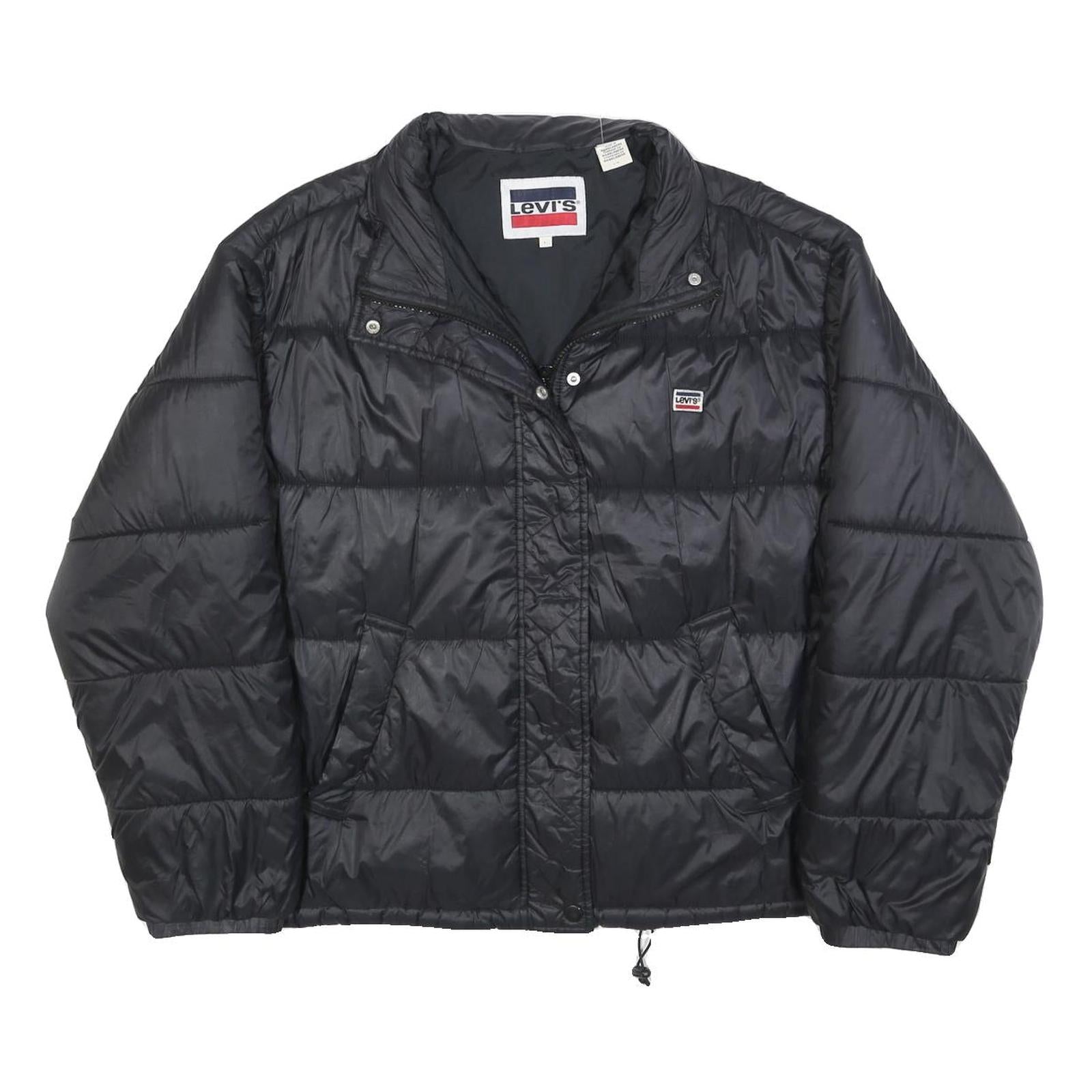 FILA Womens Black Jacket L Polyester Blend Quilted Puffer Zip Closure Casual Refurbished - N/A refurbished available on Cerqular