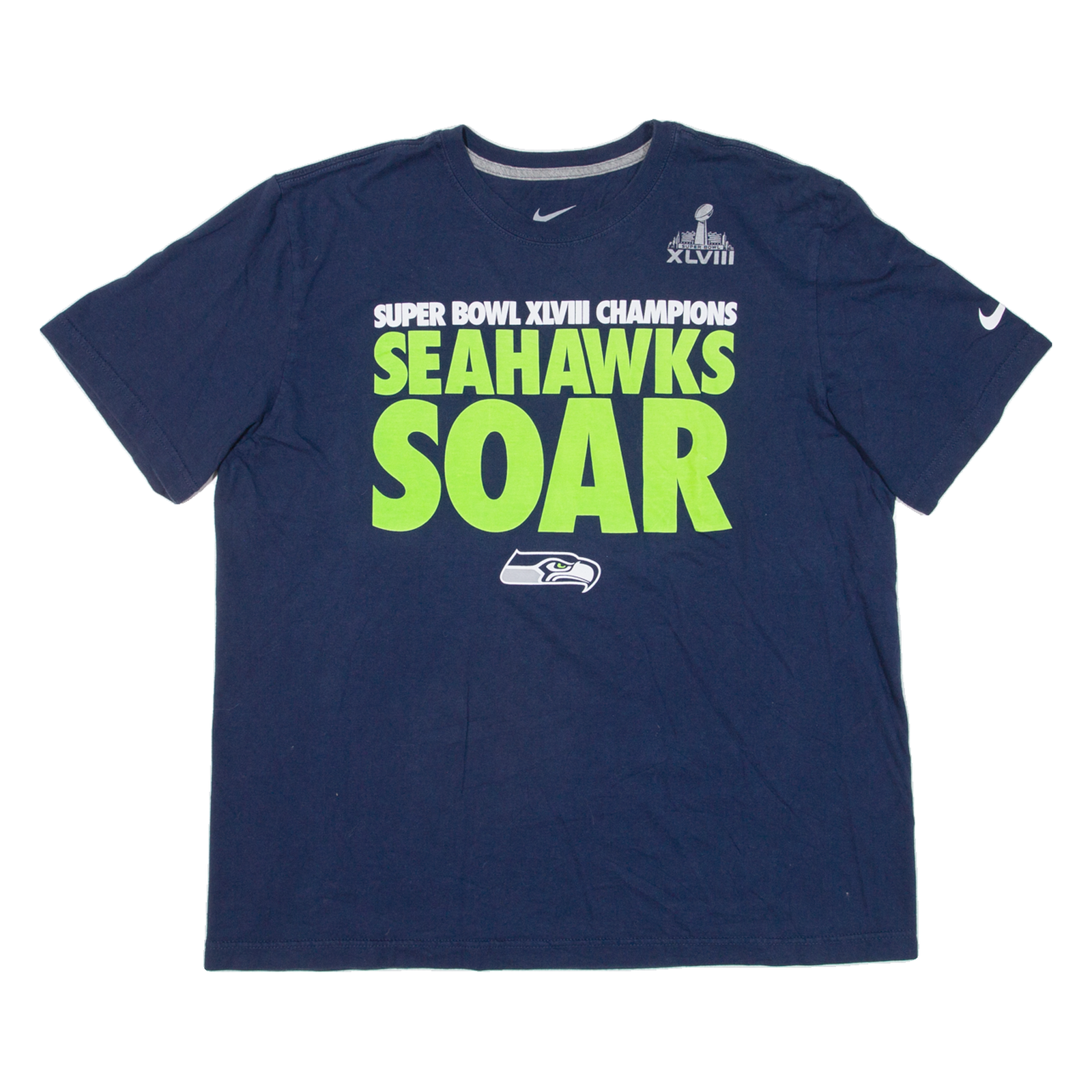 Buy NIKE Super Bowl Champions Mens T-Shirt Blue USA XL Refurbished - $16.89 NIKE Super Bowl Champions Mens T-Shirt Blue USA XL Refurbished - N/A refurbished available on Cerqular