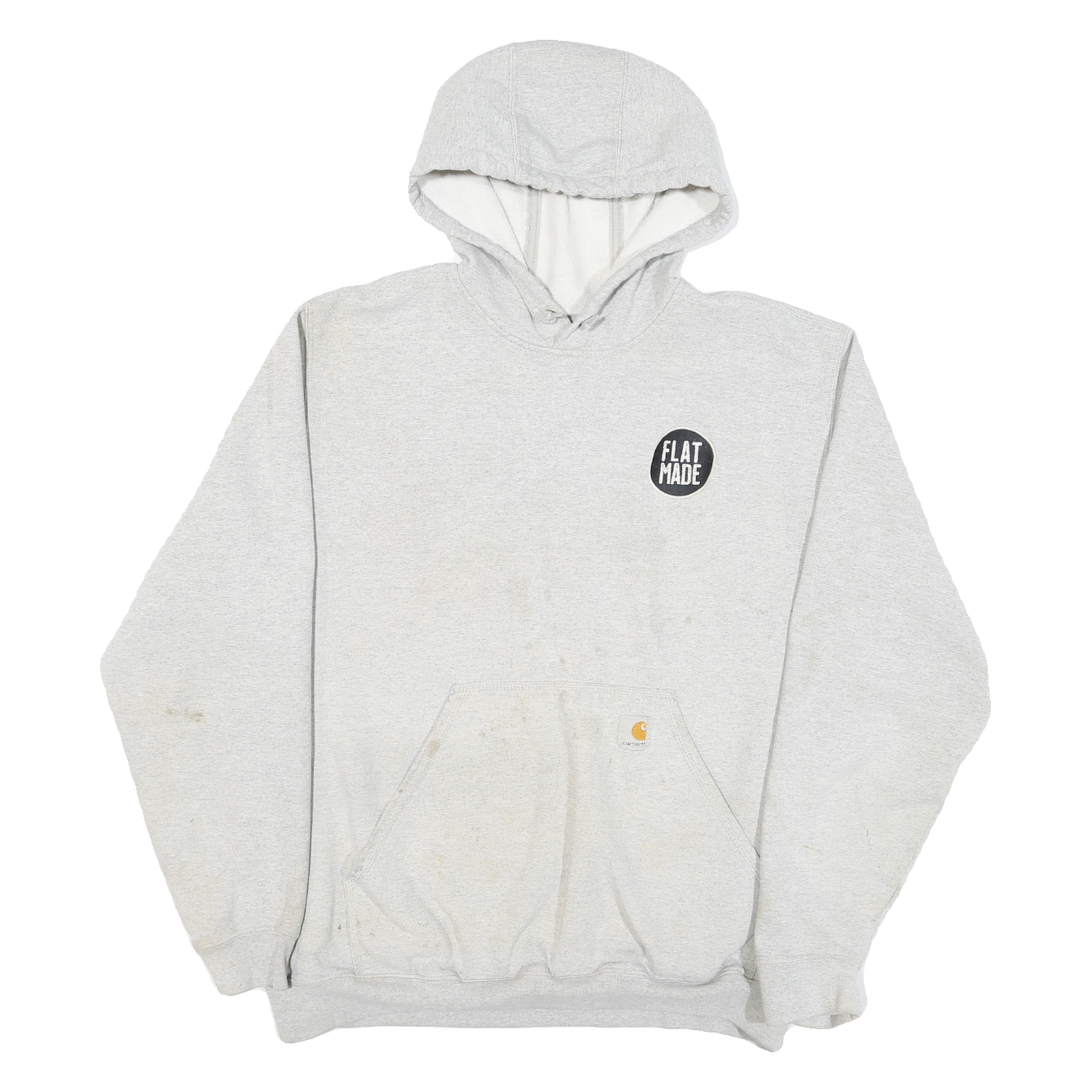 Buy CARHARTT Mens Grey Hoodie L Flat Made Concrete Logo Cotton Blend Refurbished - $54.59 CARHARTT Mens Grey Hoodie L Flat Made Concrete Logo Cotton Blend Refurbished - N/A refurbished available on Cerqular