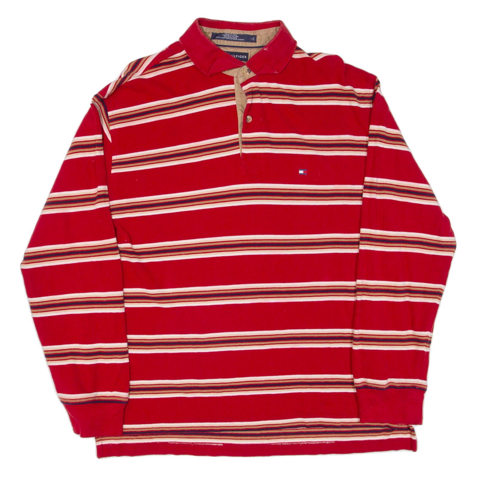 Buy TOMMY HILFIGER Mens Polo Shirt Red Striped Long Sleeve L Refurbished - $63.69 TOMMY HILFIGER Mens Polo Shirt Red Striped Long Sleeve L Refurbished - N/A refurbished available on Cerqular