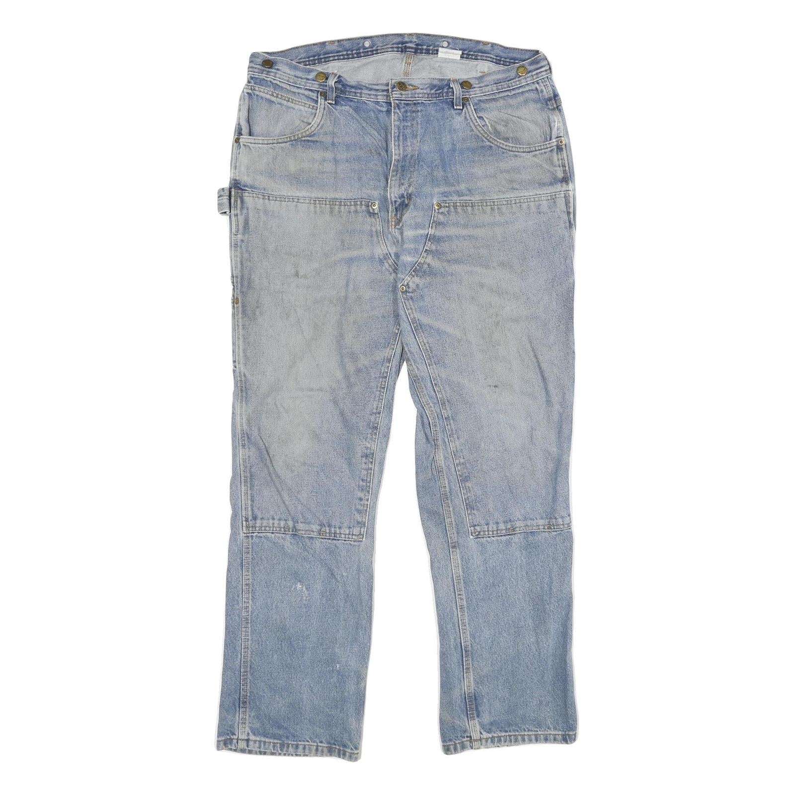 KEY Mens Regular Fit Blue Denim Jeans W40 L34 Casual Workwear Zip Closure Refurbished - N/A refurbished available on Cerqular