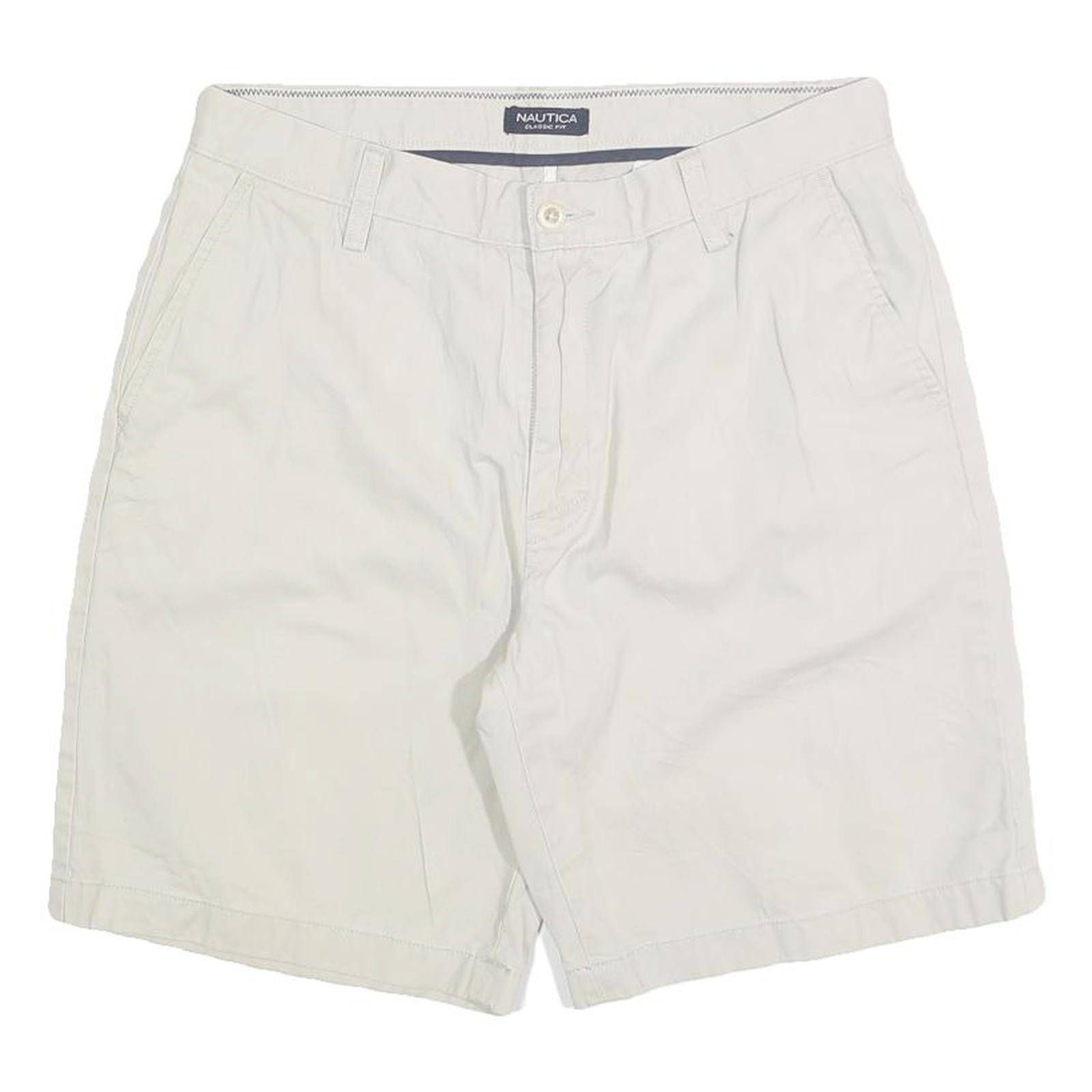 NAUTICA Mens Shorts Beige Casual Plain M W32 Classic Fit Cotton Blend Refurbished - N/A refurbished available on Cerqular