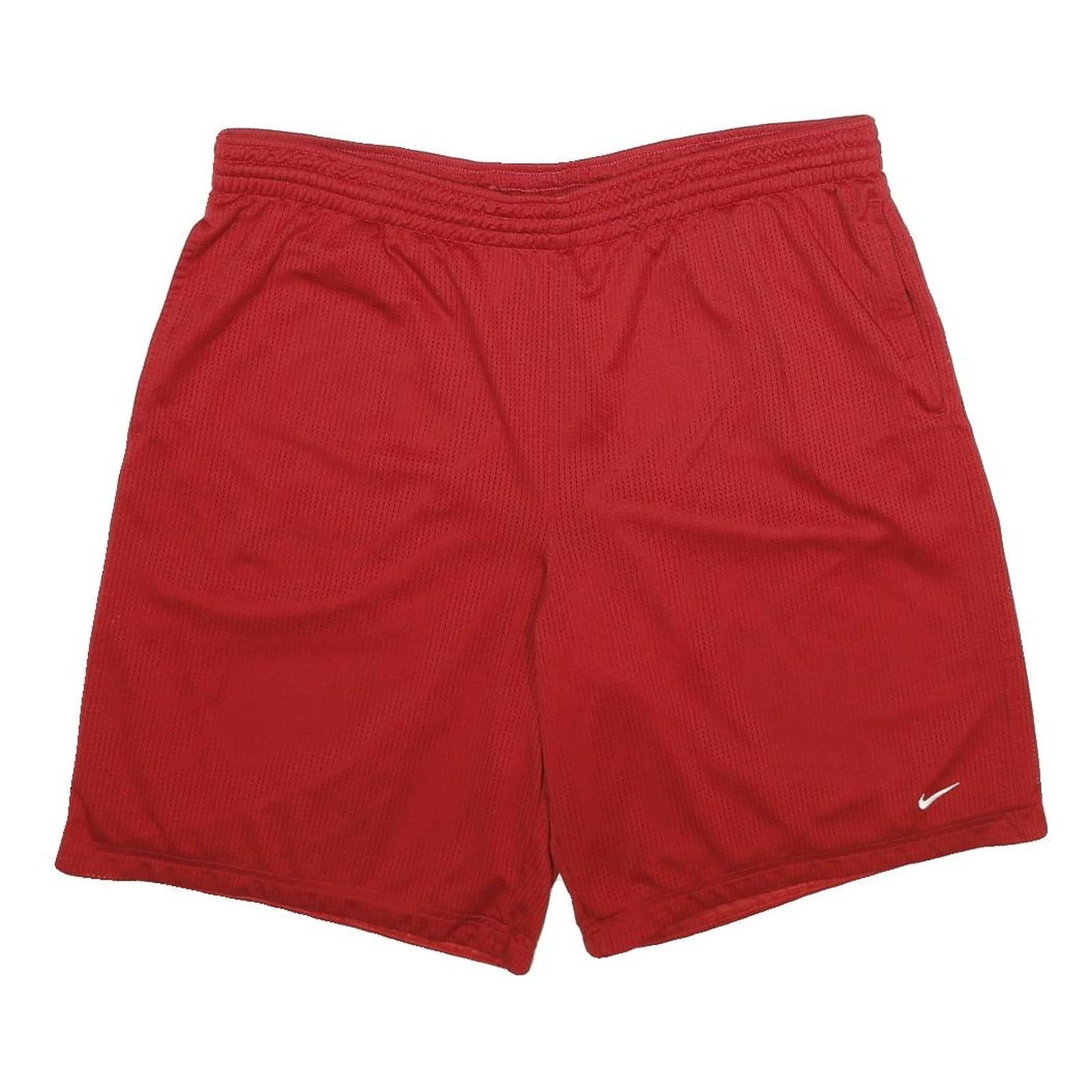 NIKE Mens Red Casual Shorts XL W36 Lightweight Polyester Sportswear Refurbished - N/A refurbished available on Cerqular