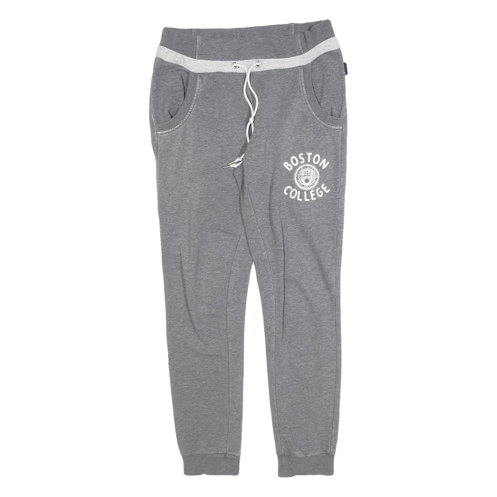 CHAMPION Womens Joggers Grey Boston College Slim Tapered S W28 L28 Sweatpants Refurbished - N/A refurbished available on Cerqular