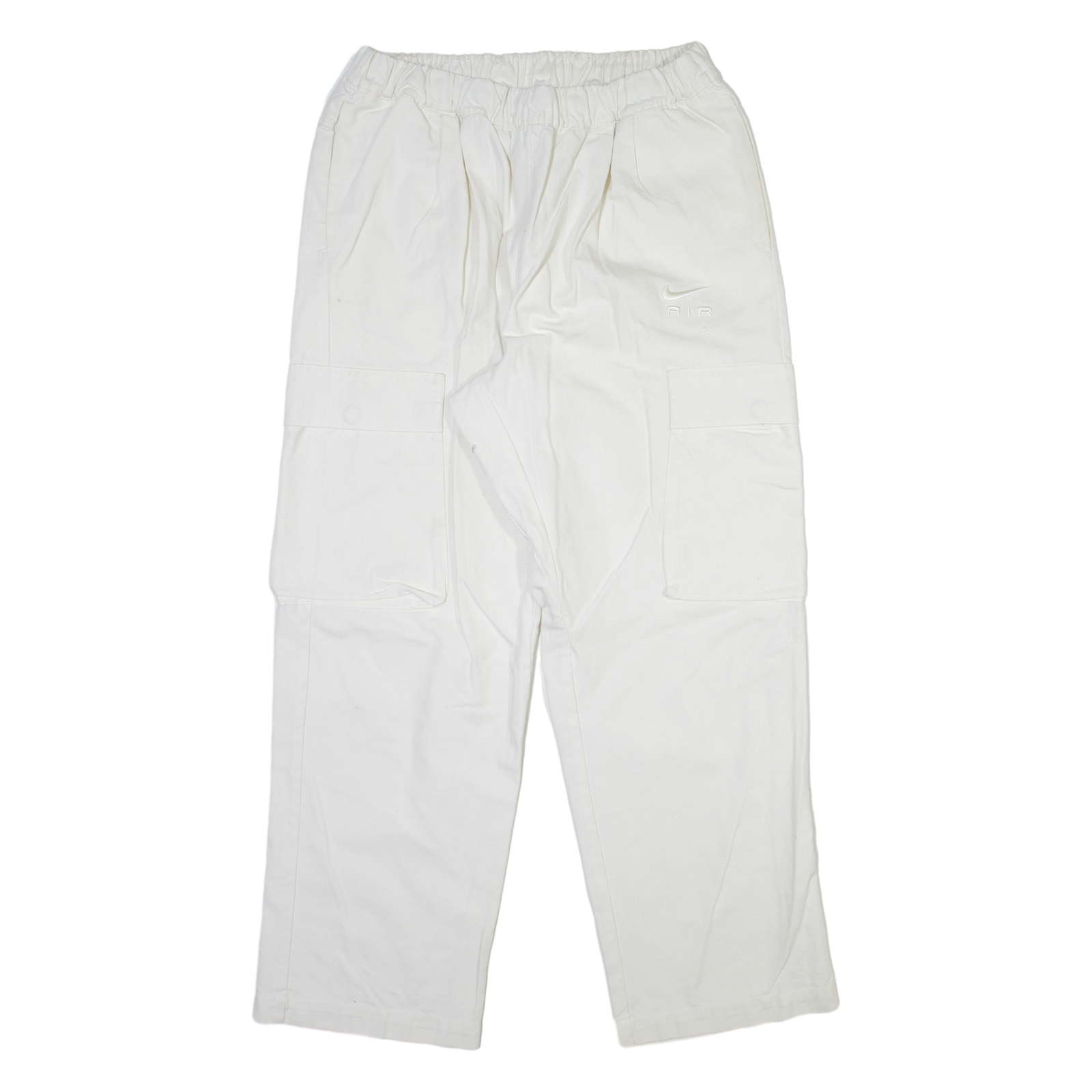 NIKE Cargo Mens Trousers White Relaxed Straight W30 L29 Refurbished - N/A refurbished available on Cerqular
