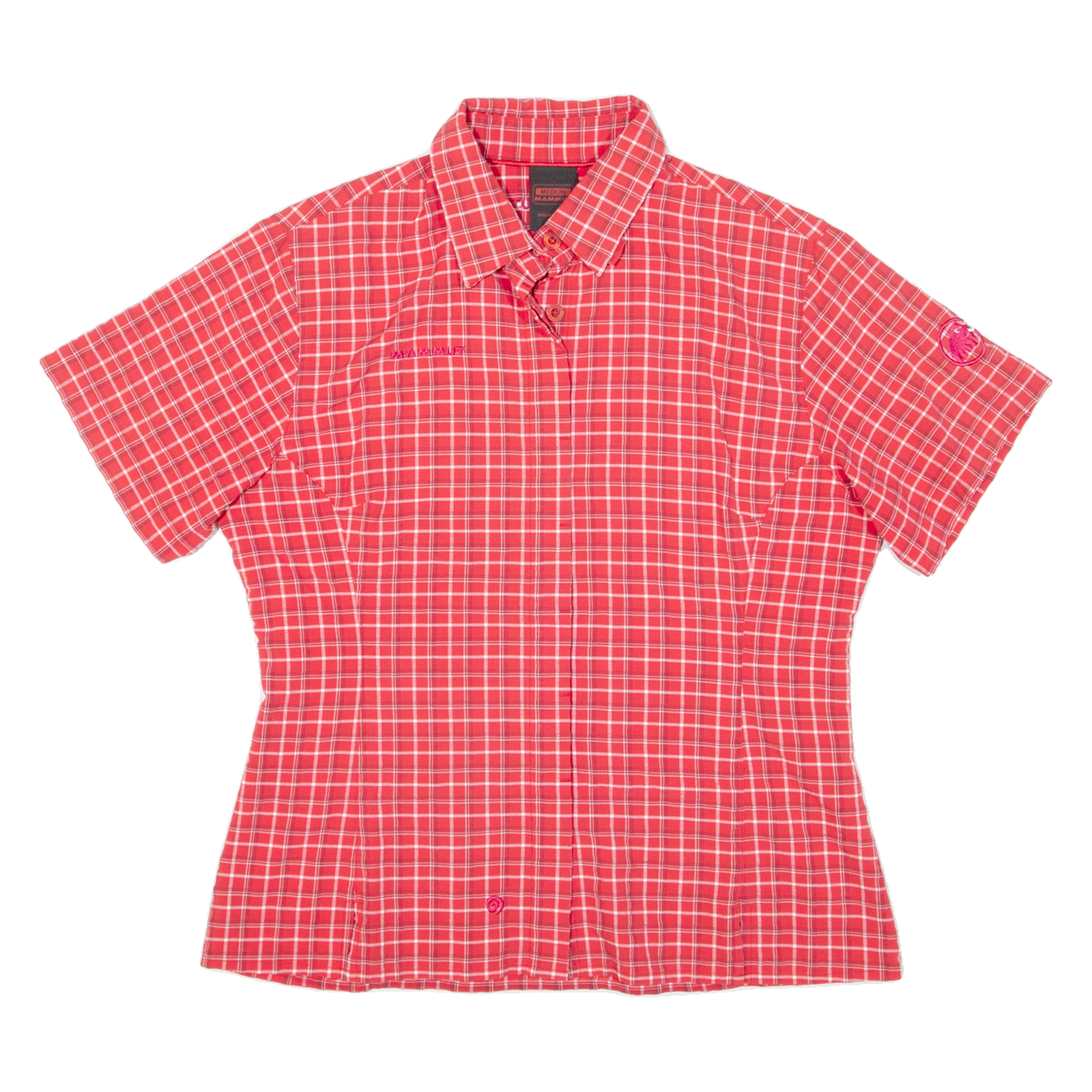 MAMMUT Womens Shirt Red Check M Refurbished - N/A refurbished available on Cerqular