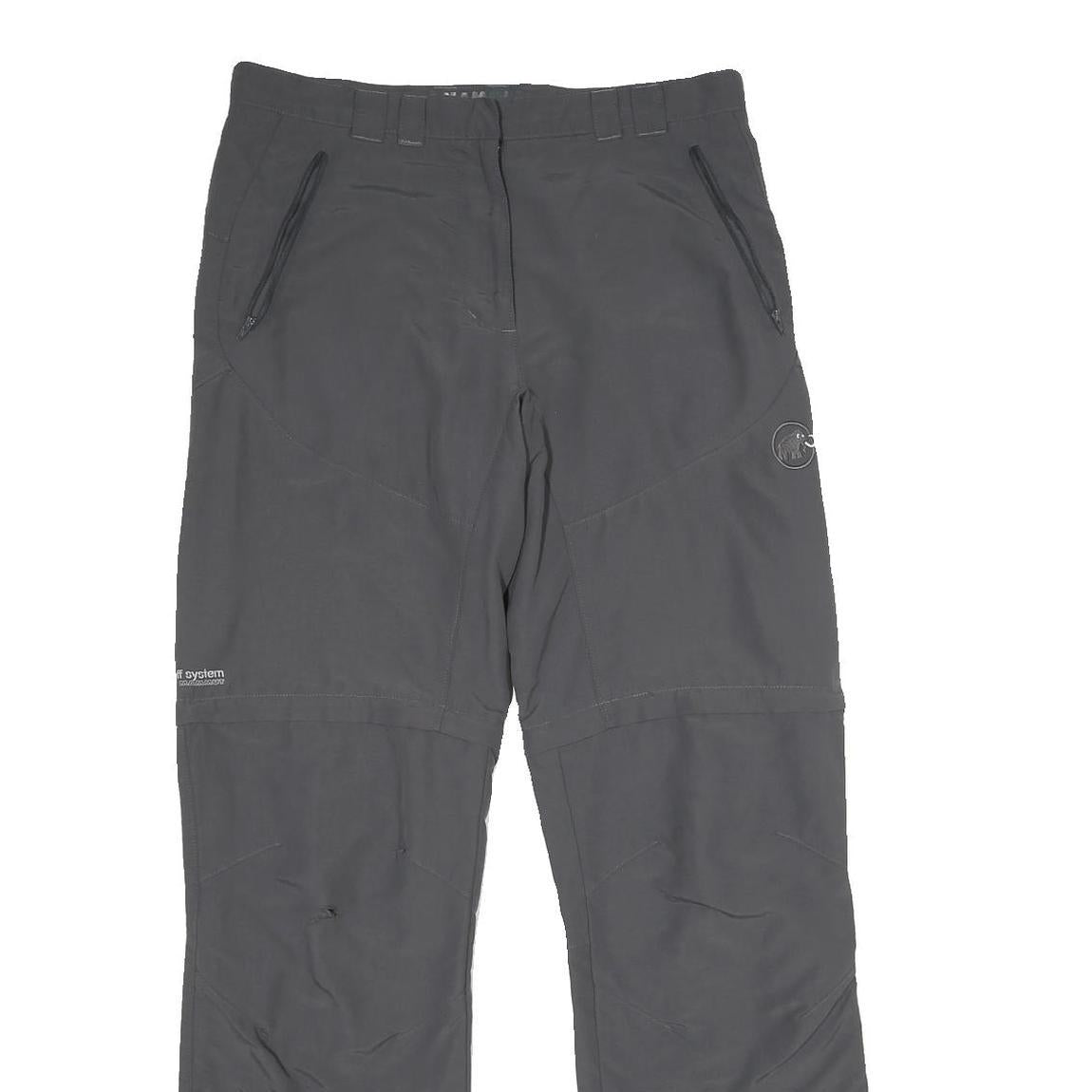 MAMMUT Womens Nylon Black Regular Leg Trousers W30 L32 Outdoor Zip Pockets Refurbished - N/A refurbished available on Cerqular