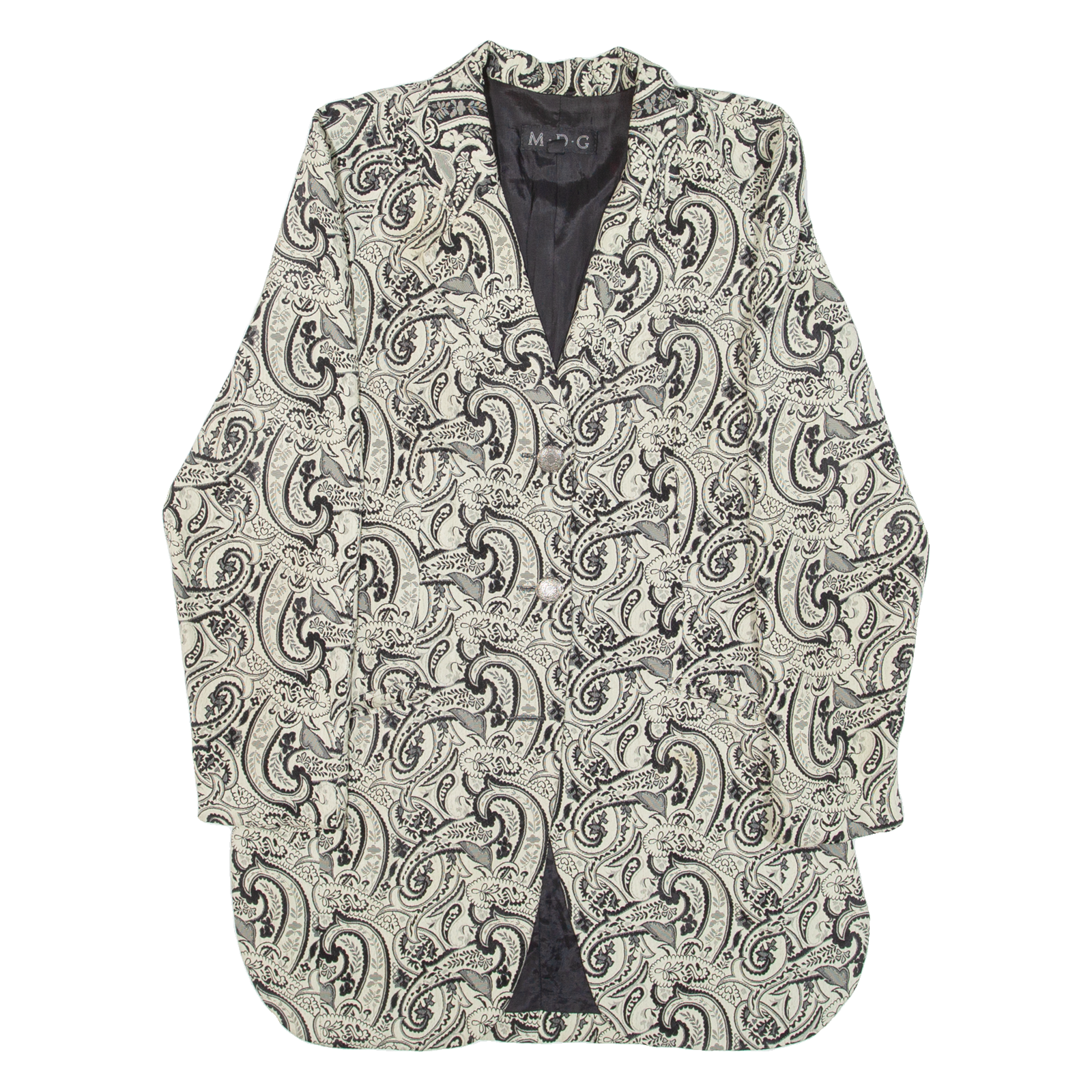 MDG Womens Blazer Jacket Green Floral S Refurbished - N/A refurbished available on Cerqular