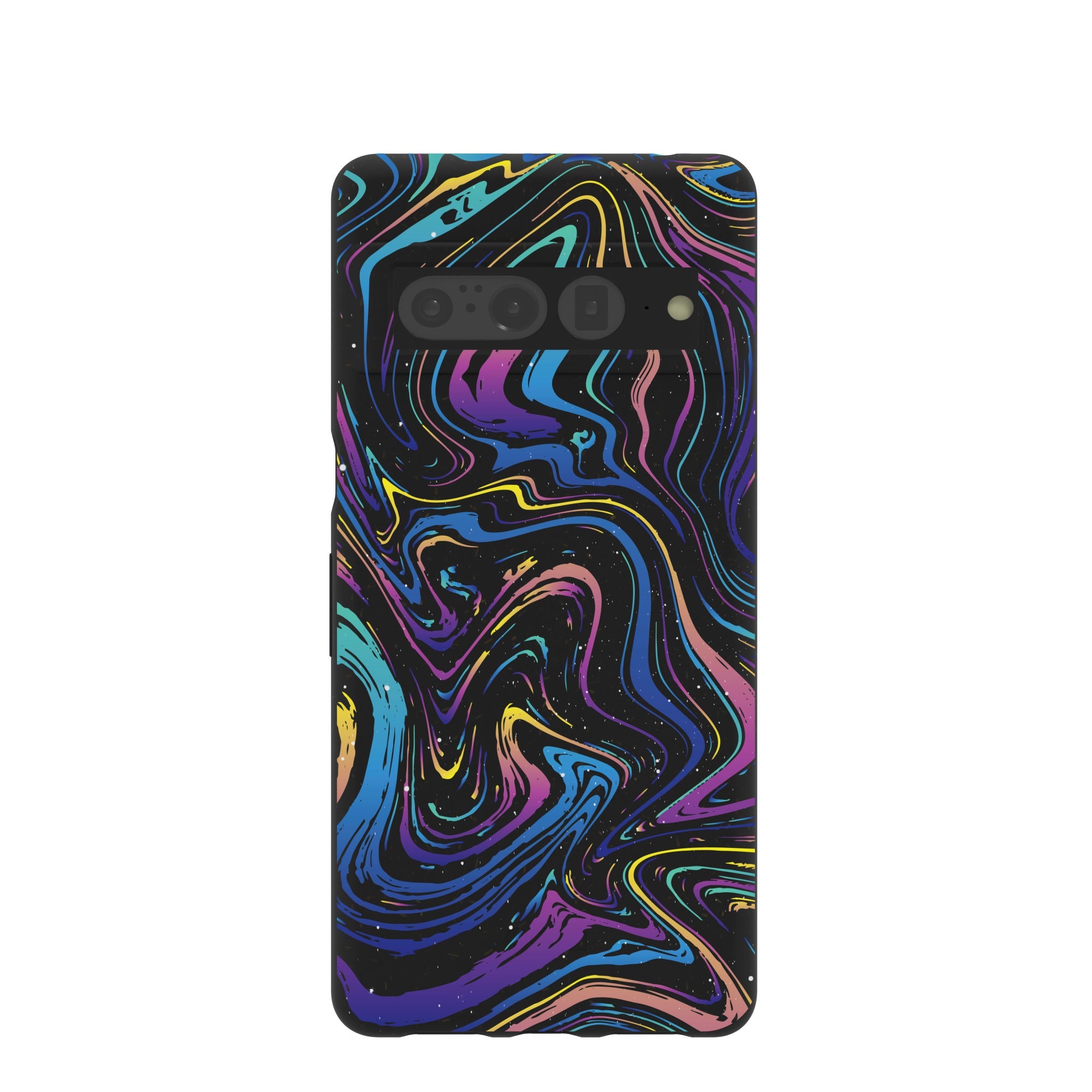 Black Galaxy Swirls Google Pixel 7 Pro Case Refurbished - Pela Case refurbished available on Cerqular