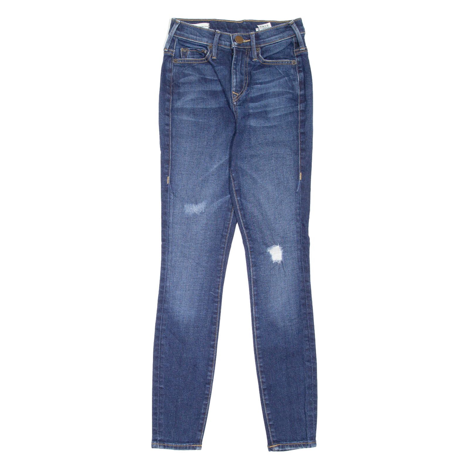 TRUE RELIGION Caia Distressed Womens Jeans Blue Slim Skinny Stone Wash W25 L28 Refurbished - N/A refurbished available on Cerqular