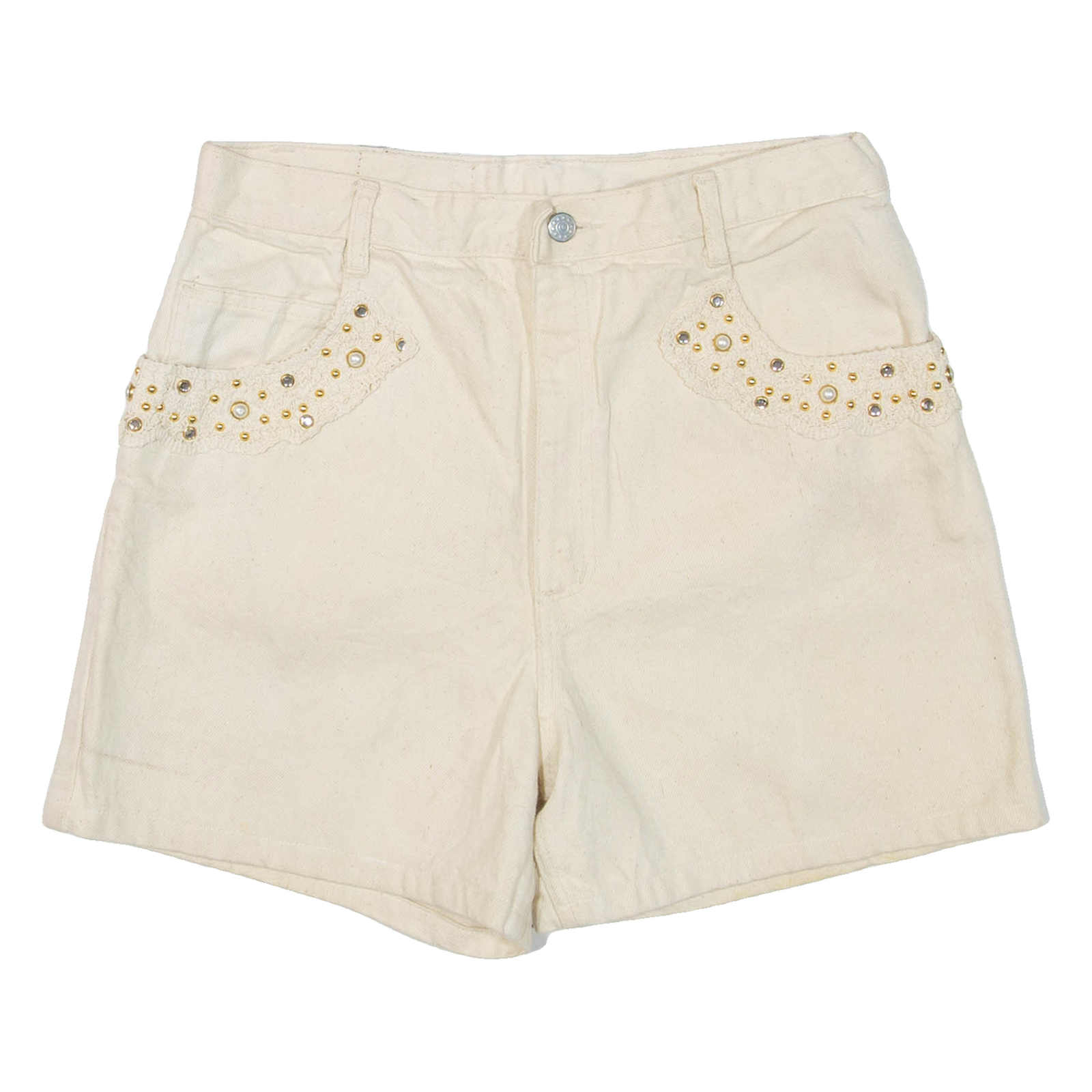 Womens Casual Shorts Beige M W30 Refurbished - N/A refurbished available on Cerqular