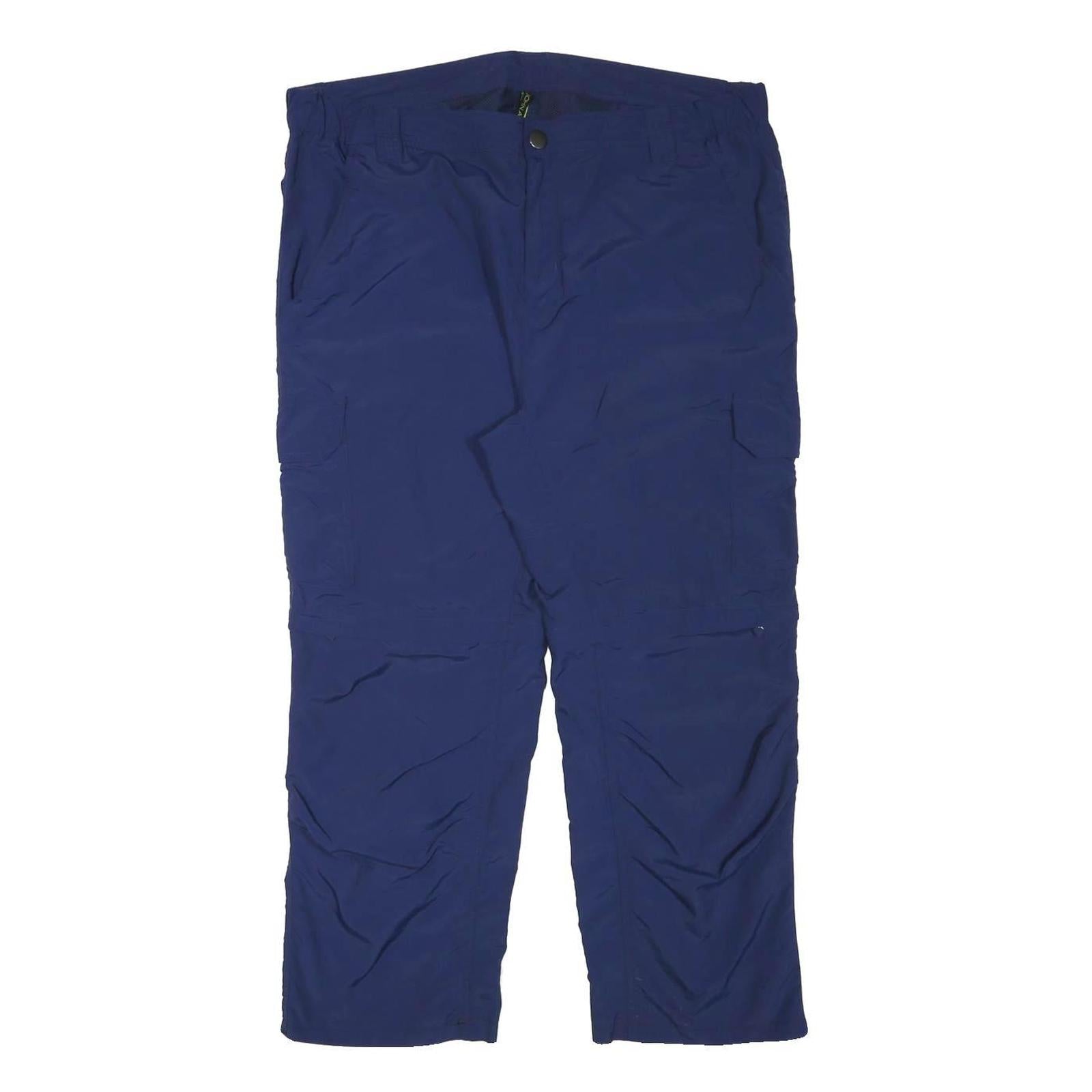 JOHN ADAMS Mens Polyester Blend Navy Blue Regular Fit Cargo Trousers W38 L25 Refurbished - N/A refurbished available on Cerqular
