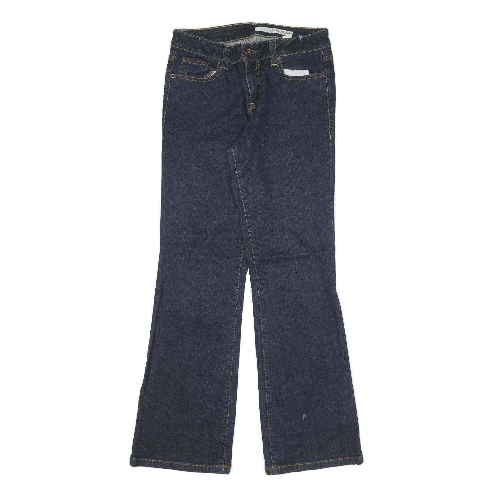 DKNY Womens Jeans Blue Regular Flared Denim Medium W30 L31 Classic Style Refurbished - N/A refurbished available on Cerqular
