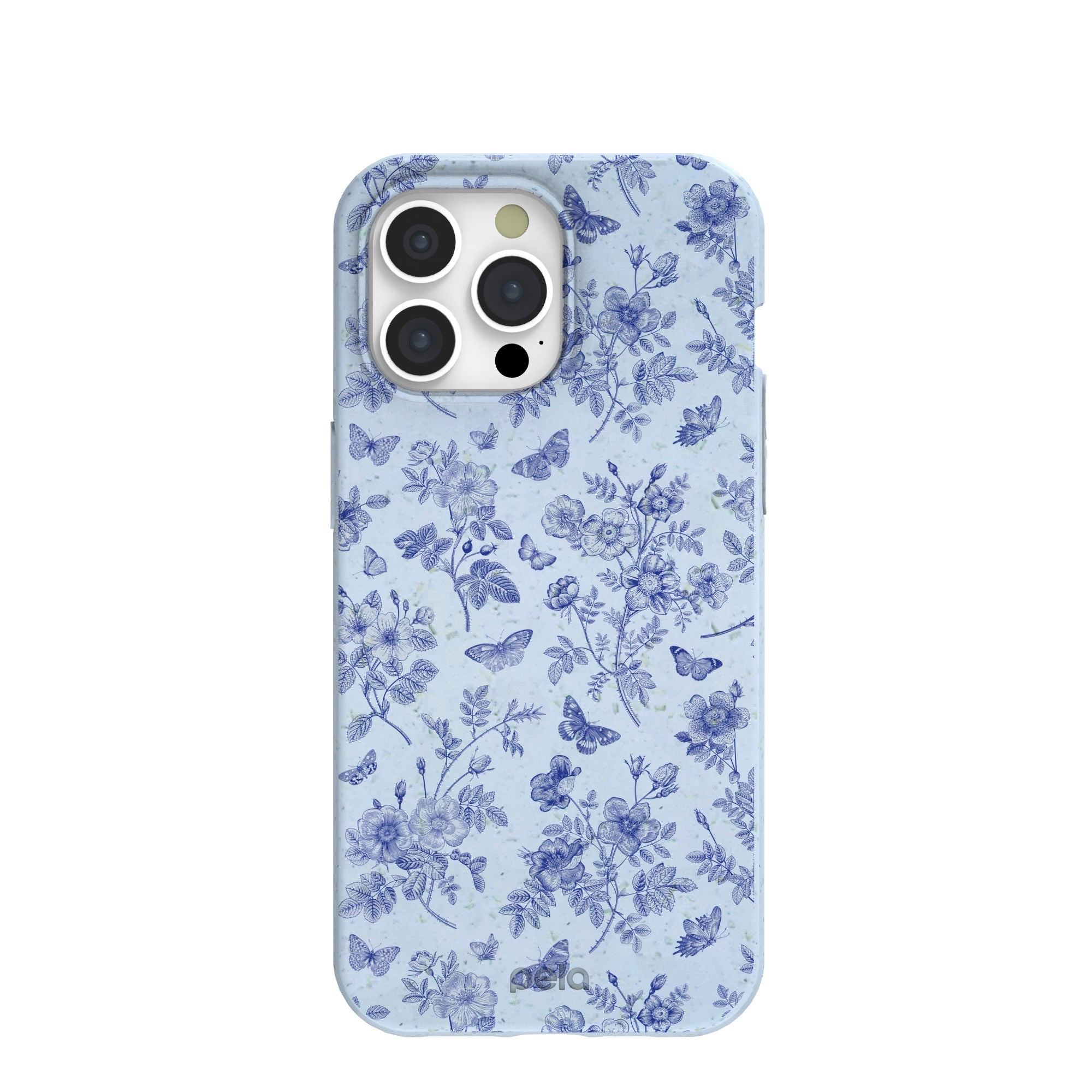Powder Blue Porcelain iPhone 15 Pro Max Case Refurbished - Pela Case refurbished available on Cerqular