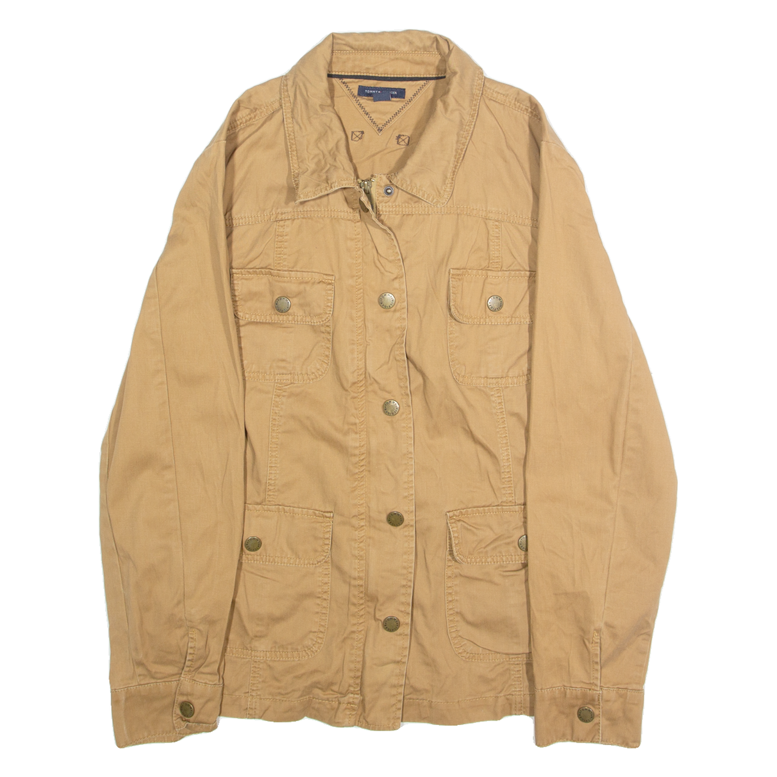 TOMMY HILFIGER Mens Coach Jacket Beige L Refurbished - N/A refurbished available on Cerqular