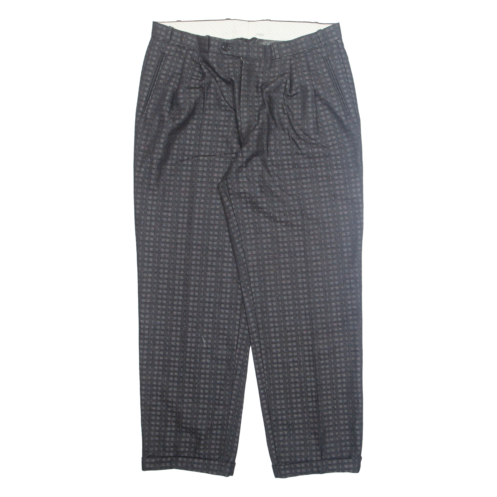 HAGMAN Chino Mens Trousers Black Regular Straight W34 L30 Refurbished - N/A refurbished available on Cerqular