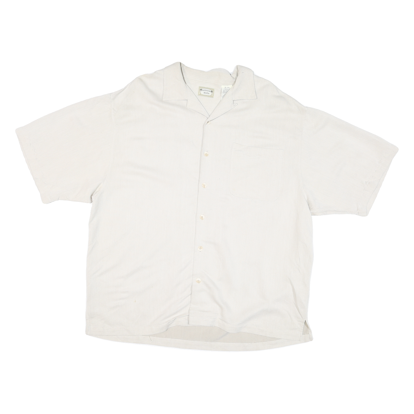 Buy BUNGALO BRAND Mens White Casual Shirt XL Button Front Short Sleeve Pocket Refurbished - $15.59 BUNGALO BRAND Mens White Casual Shirt XL Button Front Short Sleeve Pocket Refurbished - N/A refurbished available on Cerqular