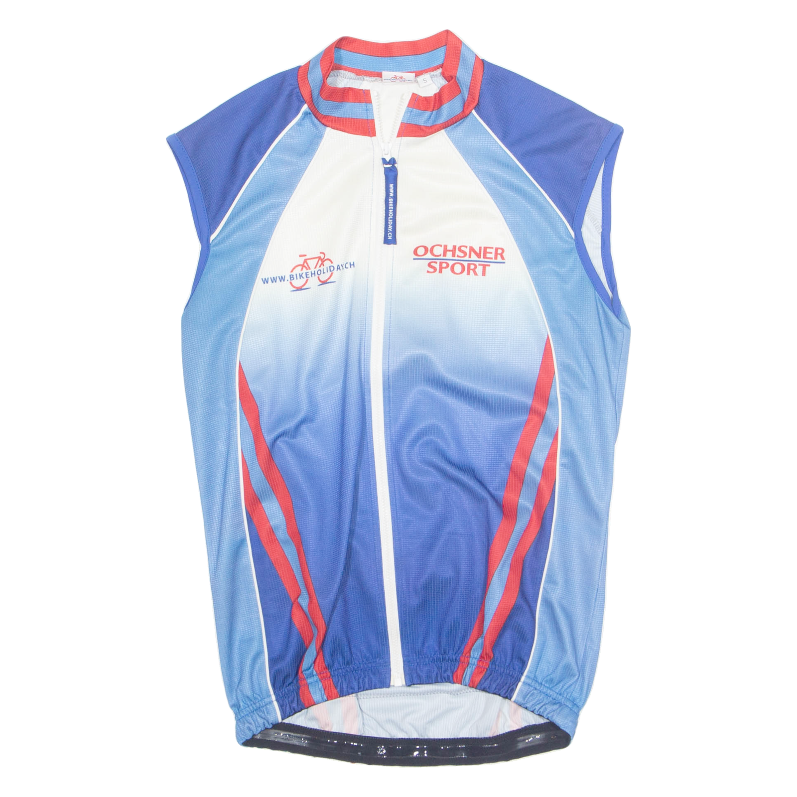 BIKEHOLIDAYS Mens Jersey Blue Sleeveless S Refurbished - N/A refurbished available on Cerqular