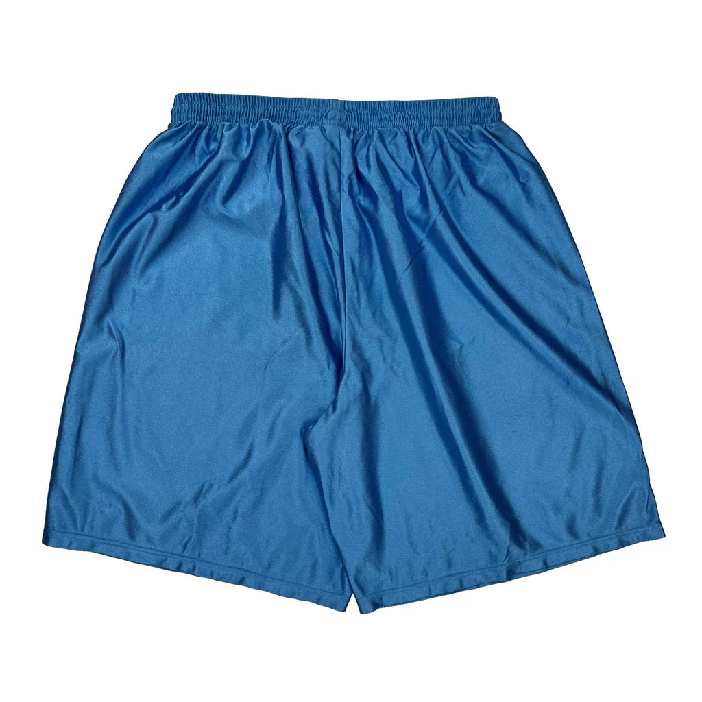 Made In USA Nike Sport Shorts - 2XL Blue Polyester Refurbished - Thrifted (note: this is a term often used to describe second- refurbished available on Cerqular