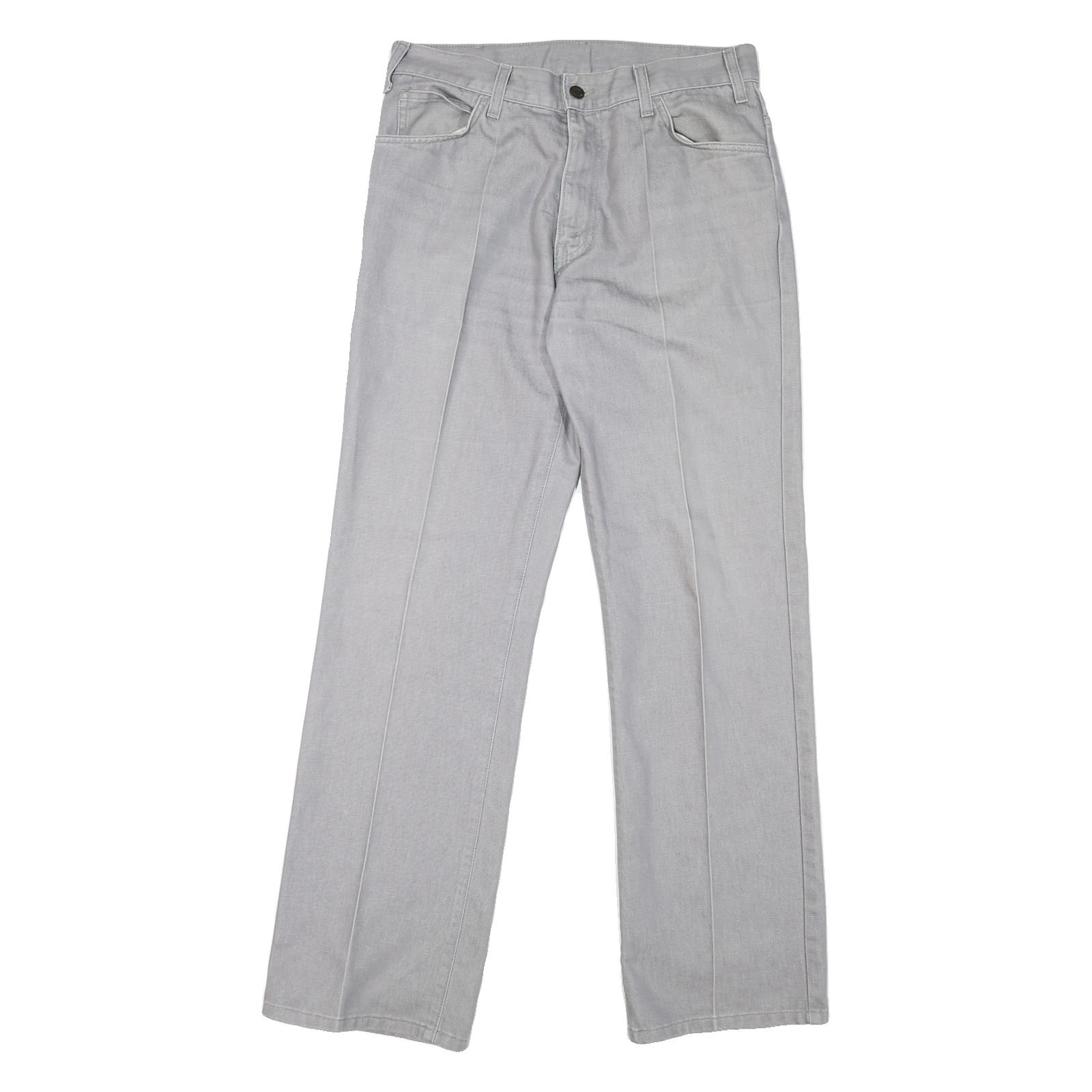 LEVI'S Mens Classic Grey Cotton Blend Zip Trousers W33 L32 Comfortable Stylish Refurbished - N/A refurbished available on Cerqular