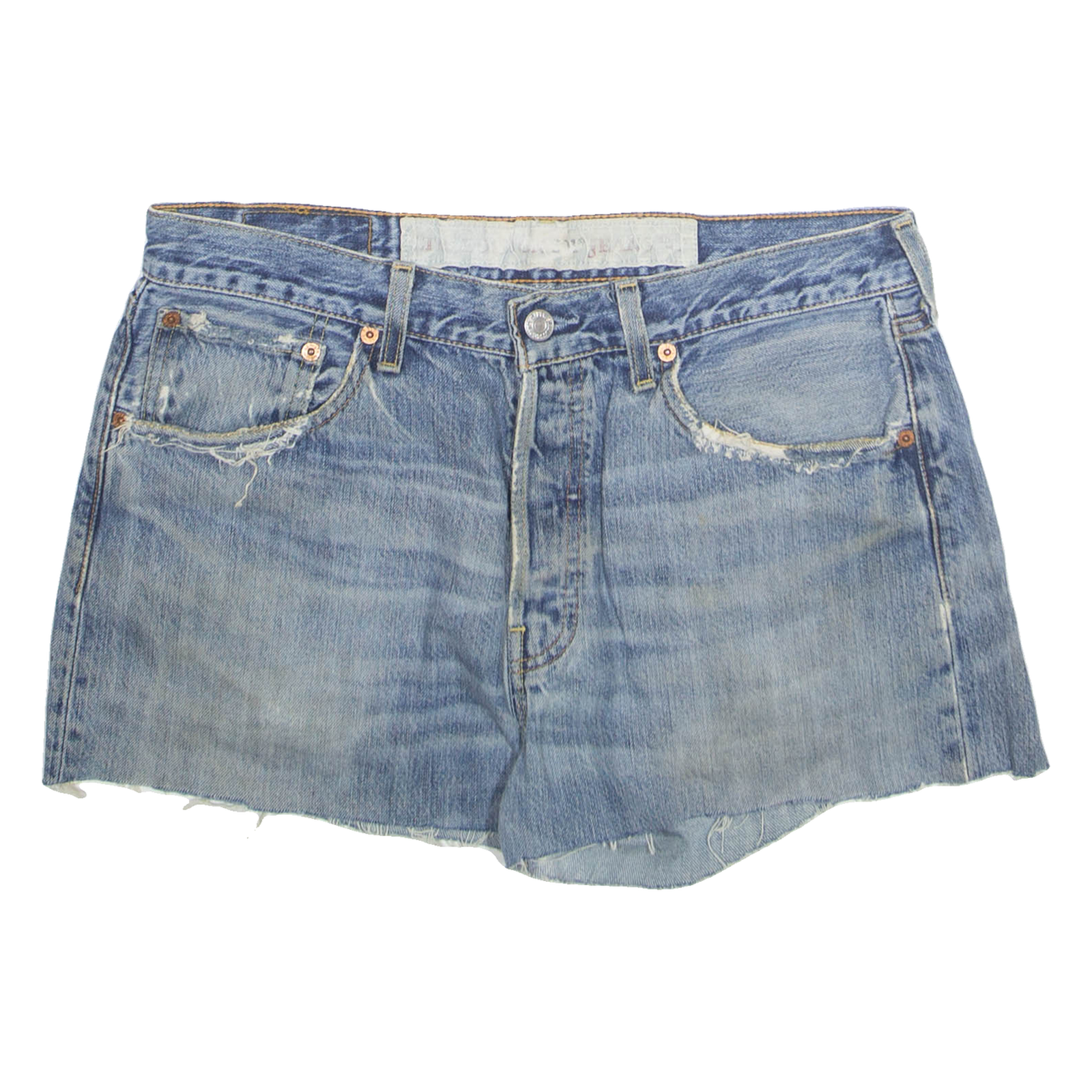 LEVI'S Cut Off Womens Denim Shorts Blue S W30 Refurbished - N/A refurbished available on Cerqular