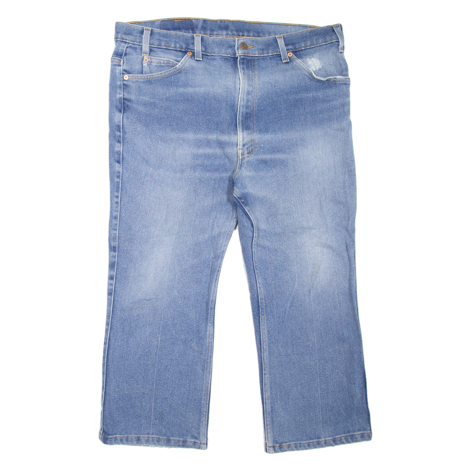 LEVI'S 517 Jeans Orange Tab Mens Blue Regular Bootcut Stone Wash W40 L23 Refurbished - N/A refurbished available on Cerqular