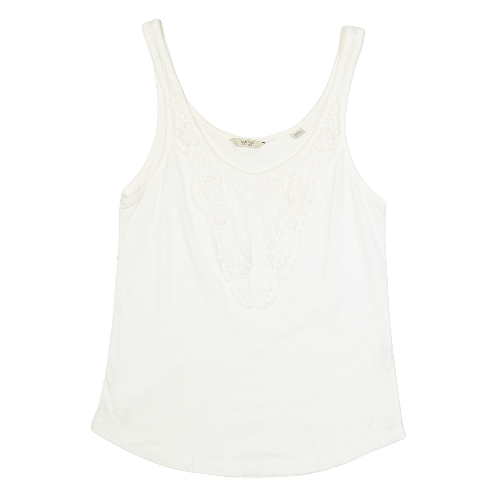 JACK WILLS Womens Vest Cream Sleeveless UK 8 Refurbished - N/A refurbished available on Cerqular